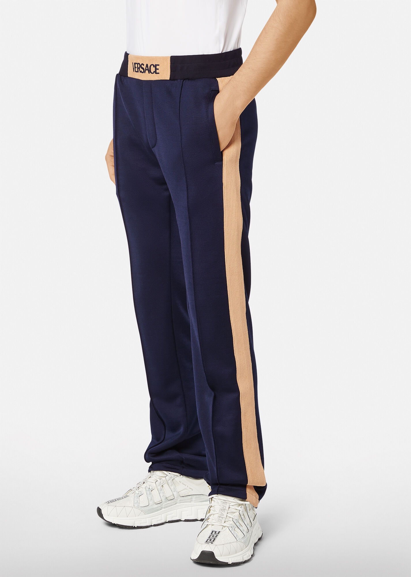 Logo Two-tone Pants - 2