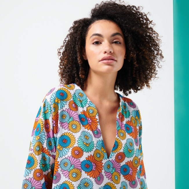 Women Cotton Cover-up Marguerites - 6
