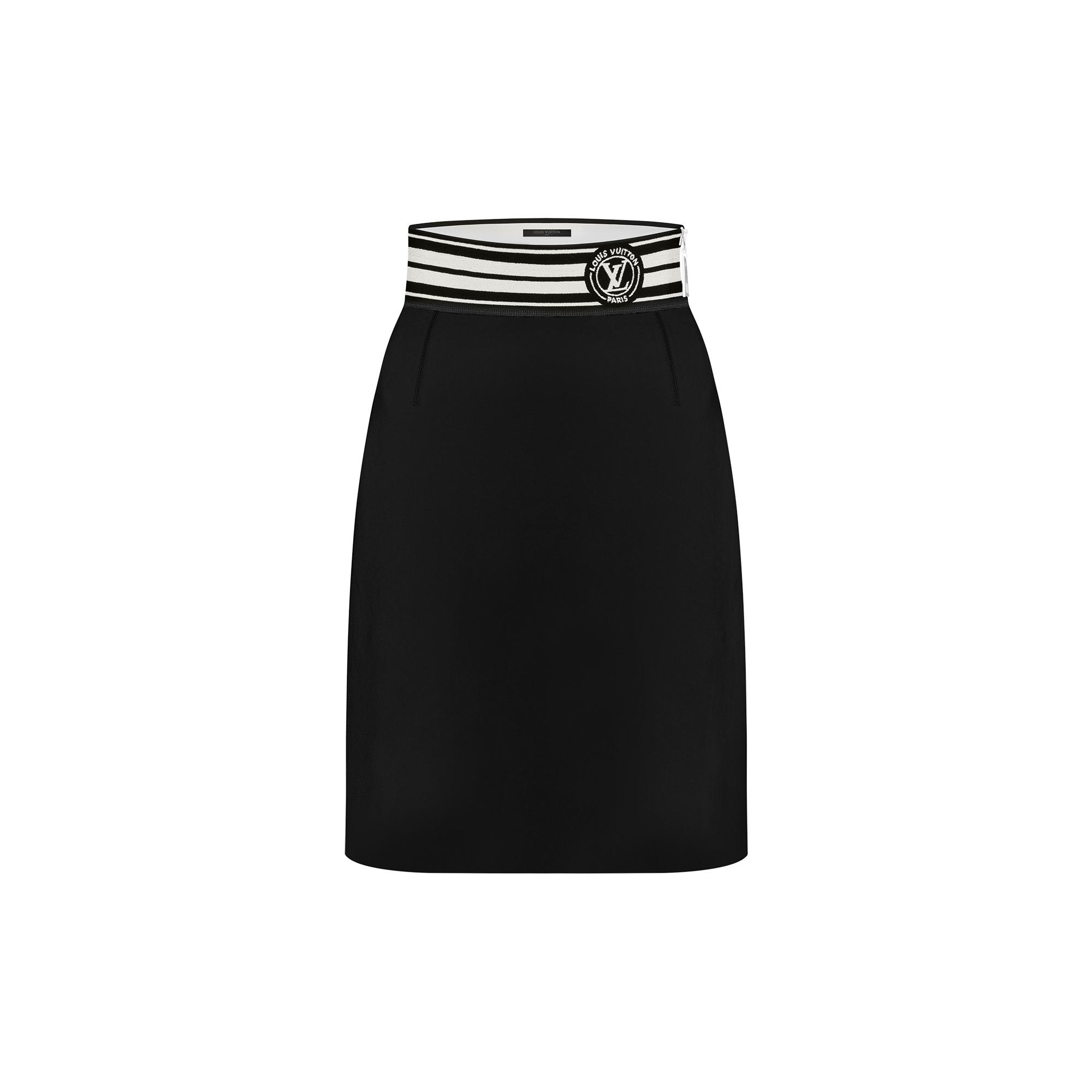 LV Stripe Pencil Skirt - 1