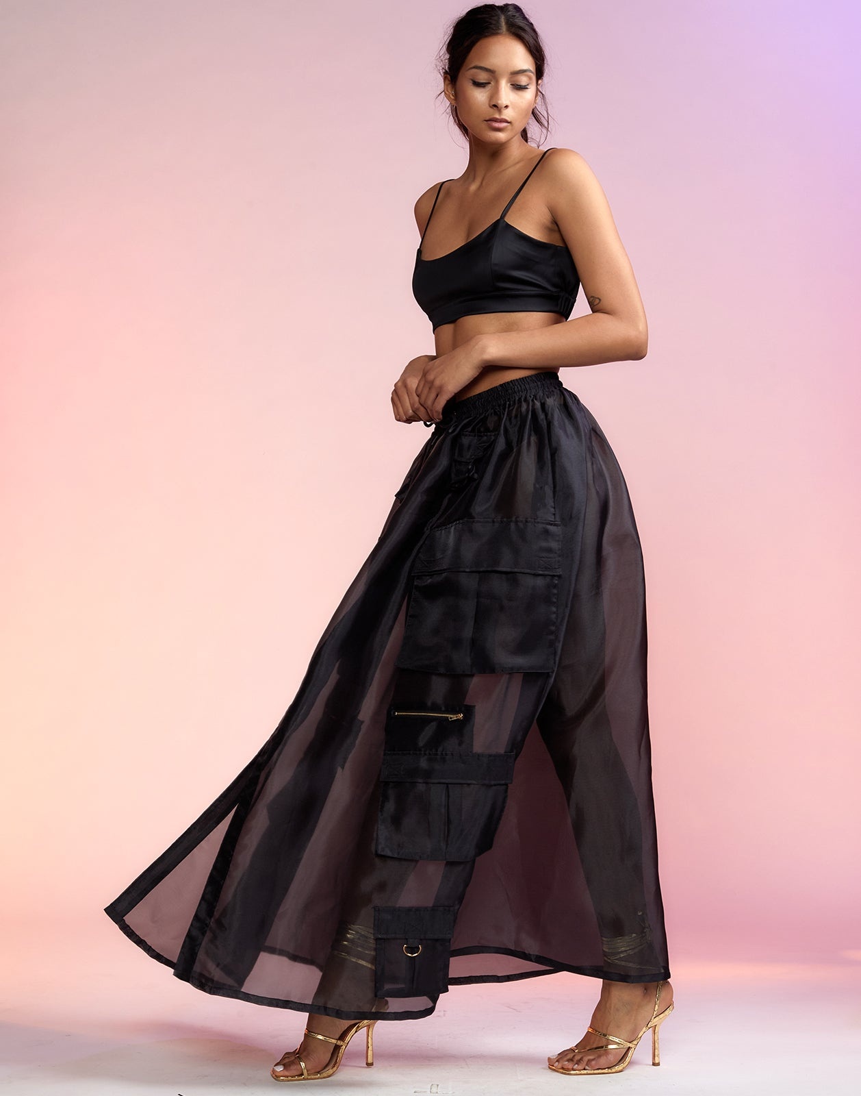 Organza Cargo Skirt - 5