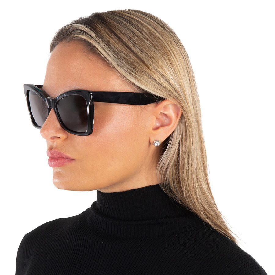 Balenciaga Grey Cat Eye Ladies Sunglasses BB0231S 001 57 - 2