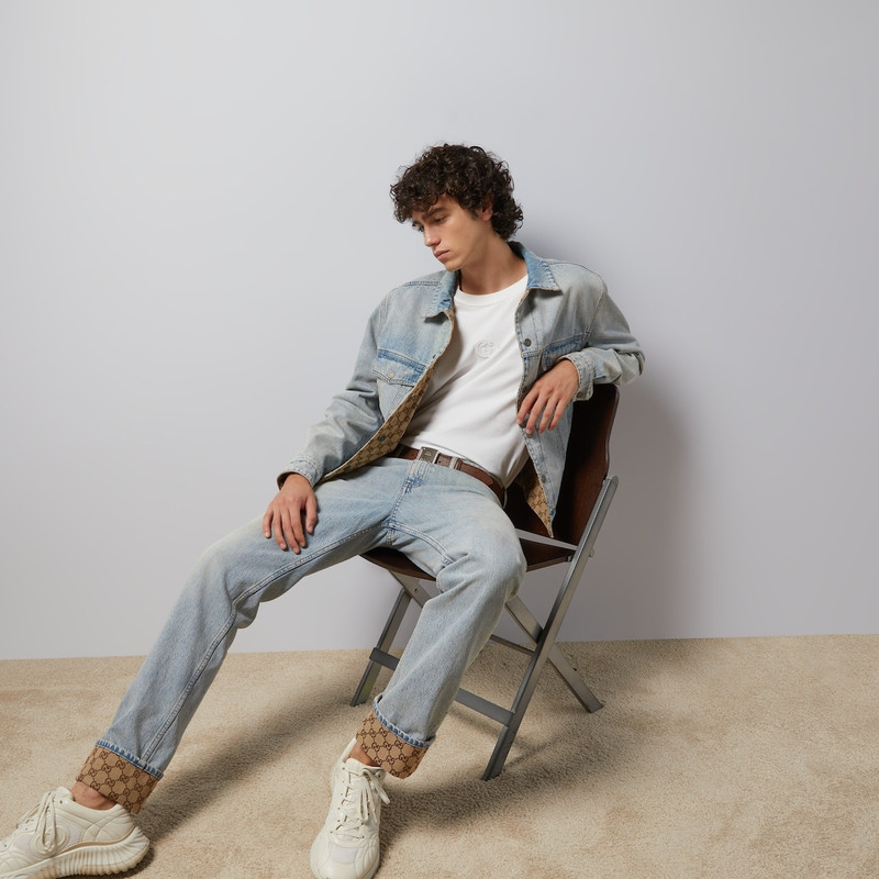 GUCCI Reversible denim jacket outlook