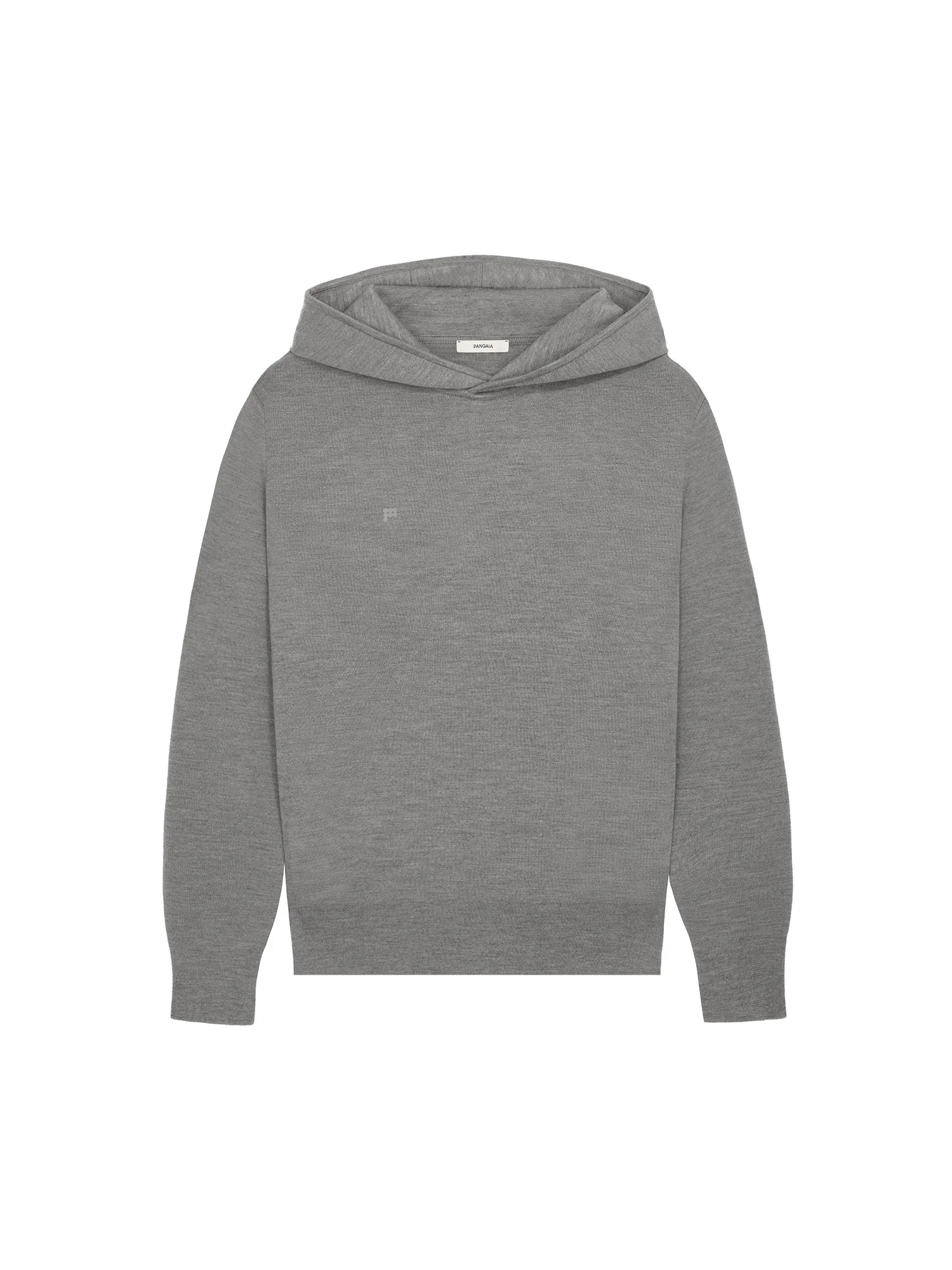 Mens DNA Regenerative Merino Wool Hoodie - Grey Marl - 1