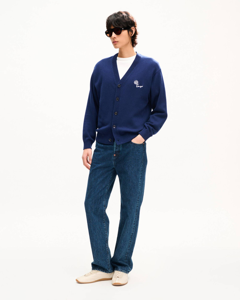 KENZO 'KENZO Tulip' embroidered cardigan wool and cotton outlook