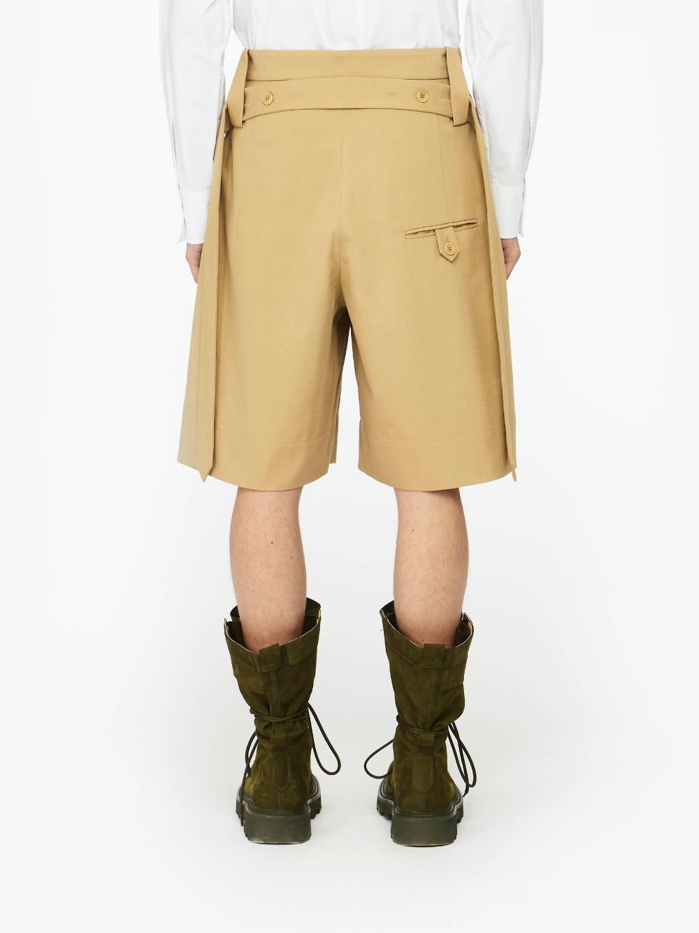 FOLDED FRONT PLEAT SHORTS - 3