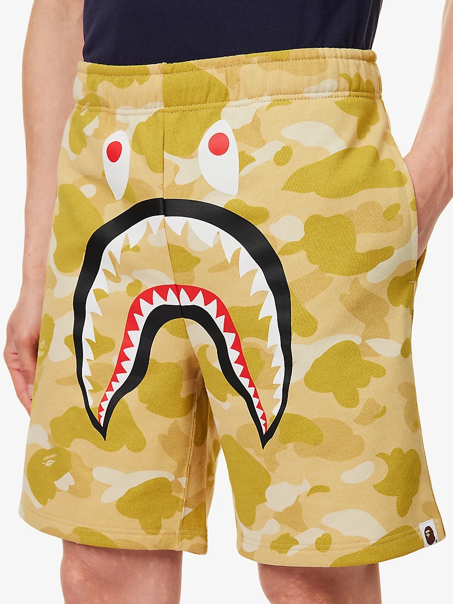 Shark cotton-jersey shorts - 5