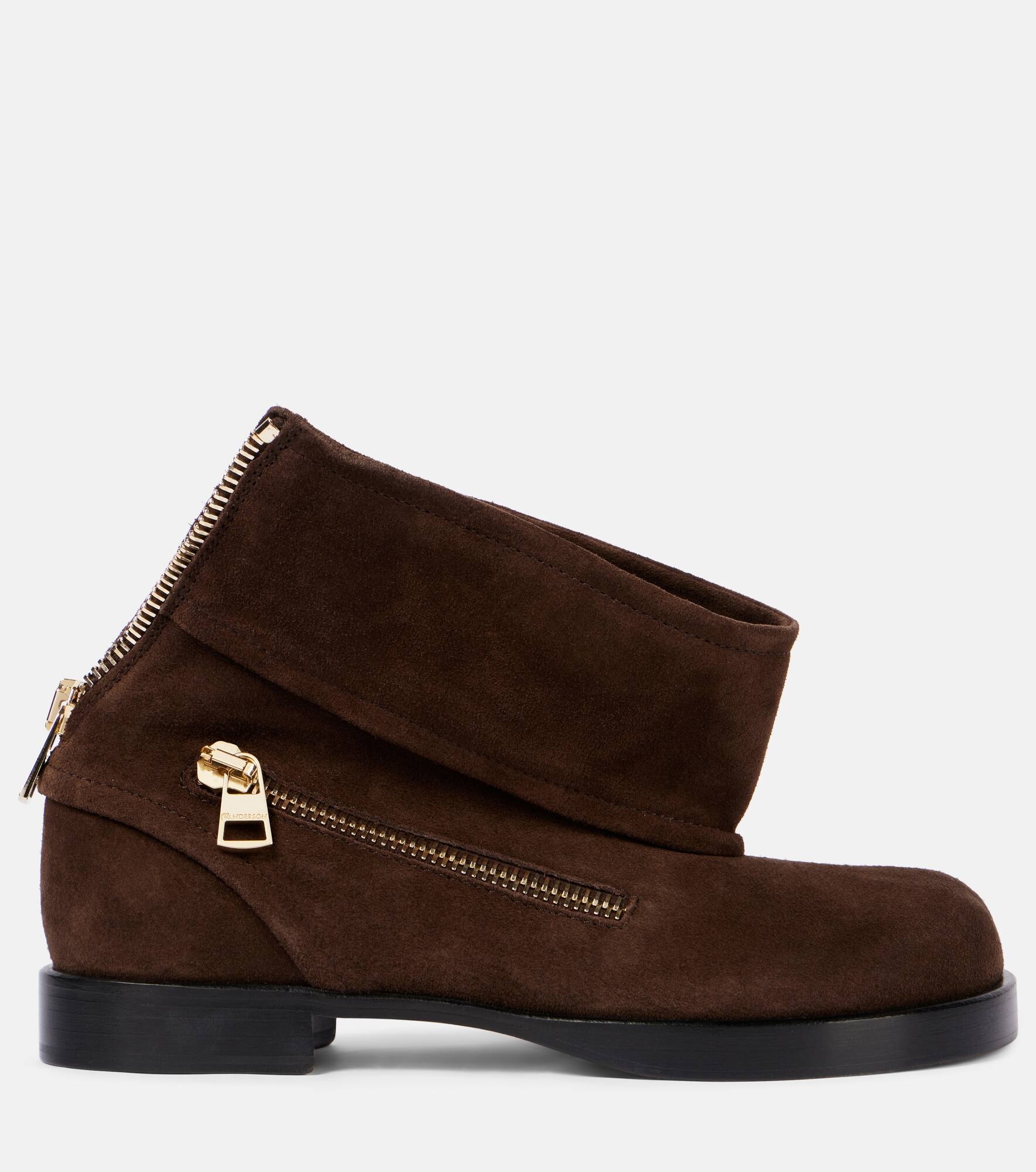 Suede biker boots - 4