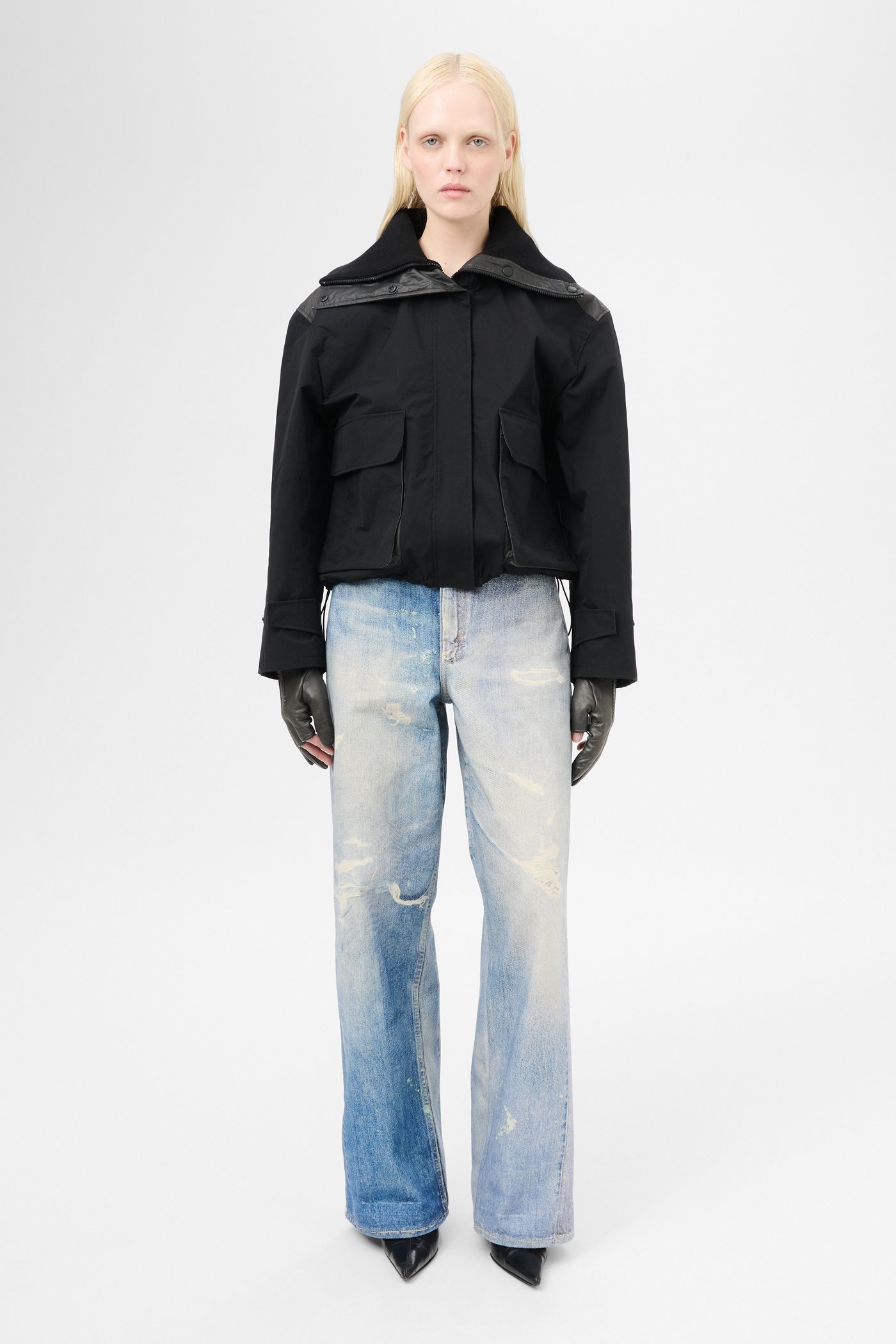 Marine Jacket Static Black Papyrus Poly - 2