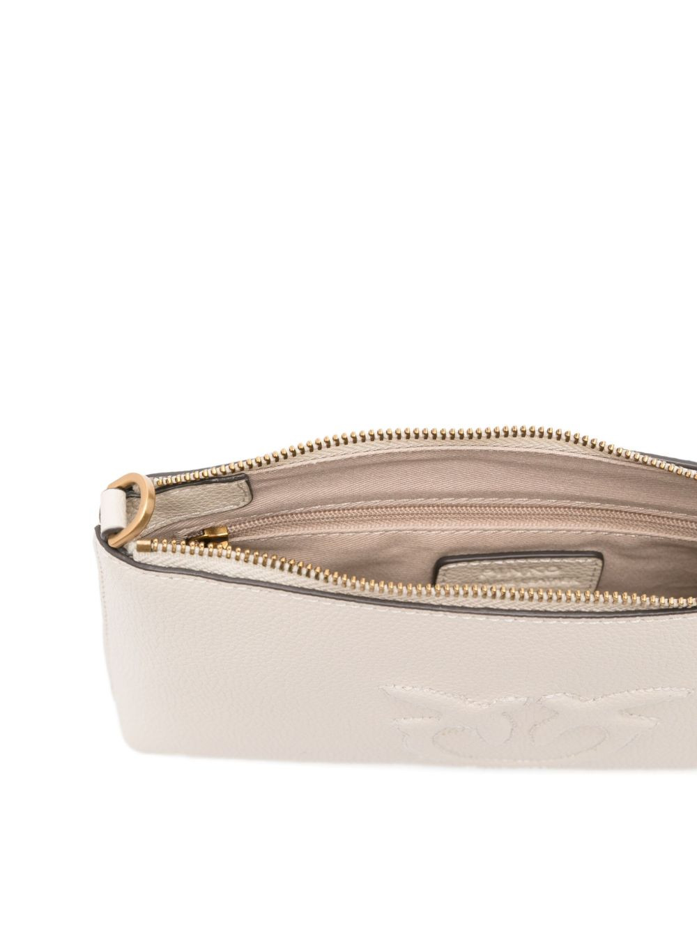 embossed-logo leather cross-body bag - 5