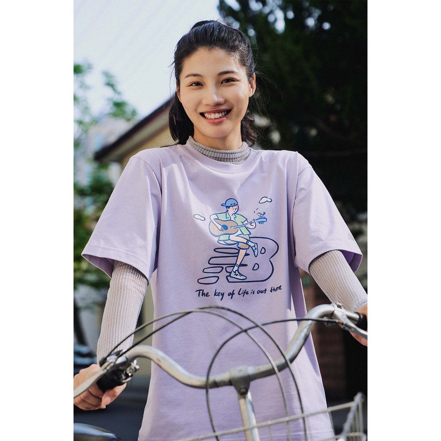 New Balance x PK Guitar Graphic T-Shirt 'Light Purple' NEE26021-DV - 12