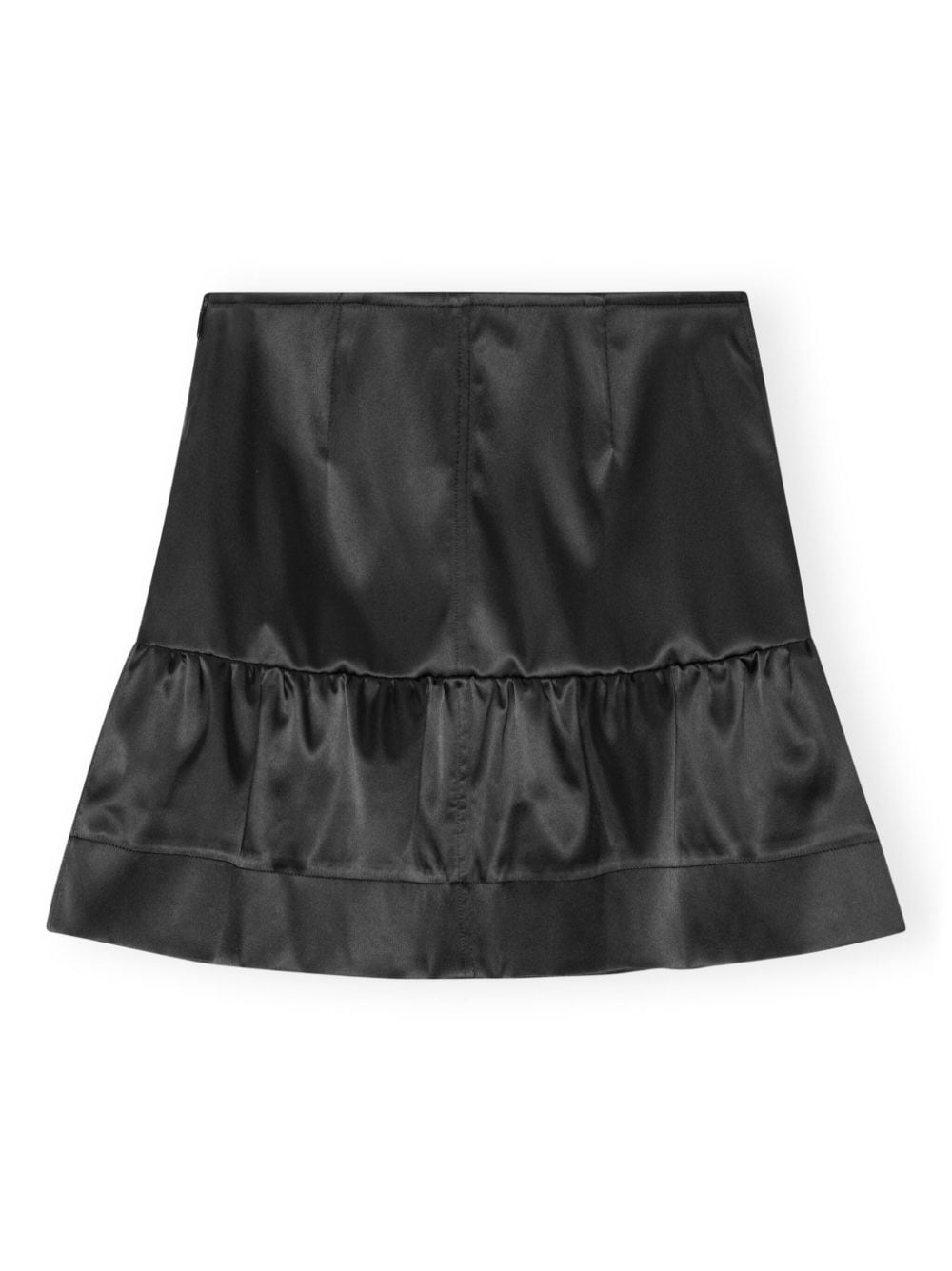 satin-finish ruffled miniskirt - 5