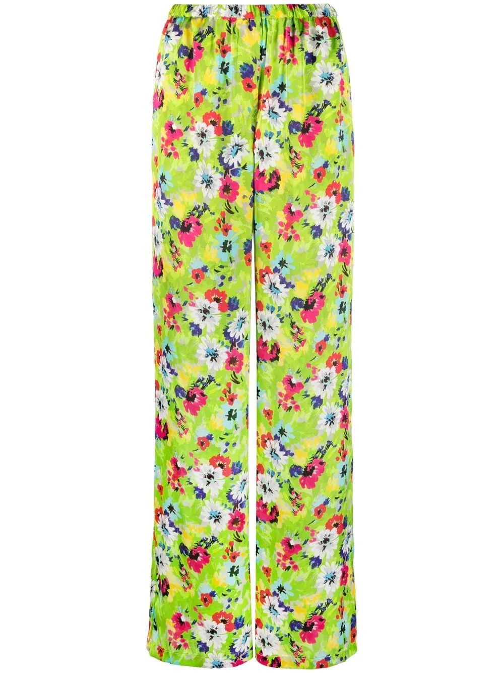 floral pattern palazzo trousers - 1