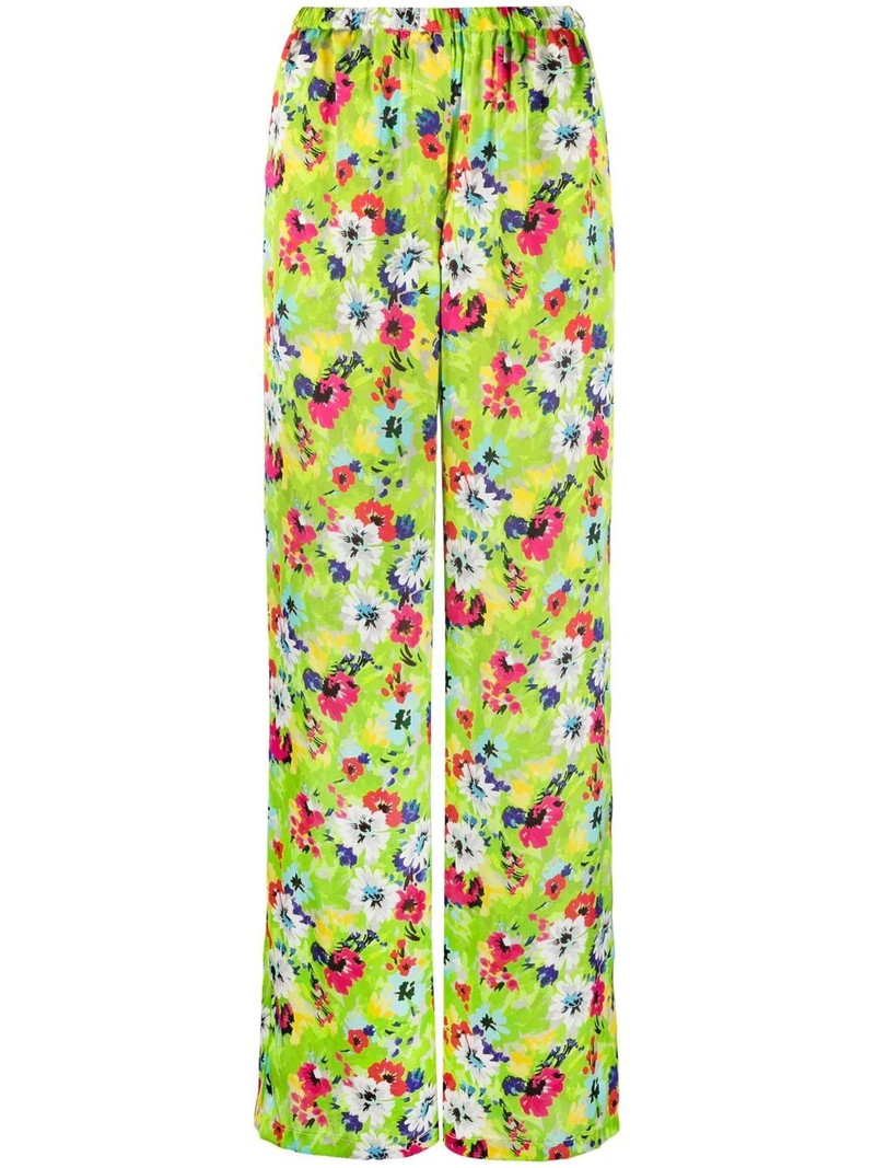 floral pattern palazzo trousers 1