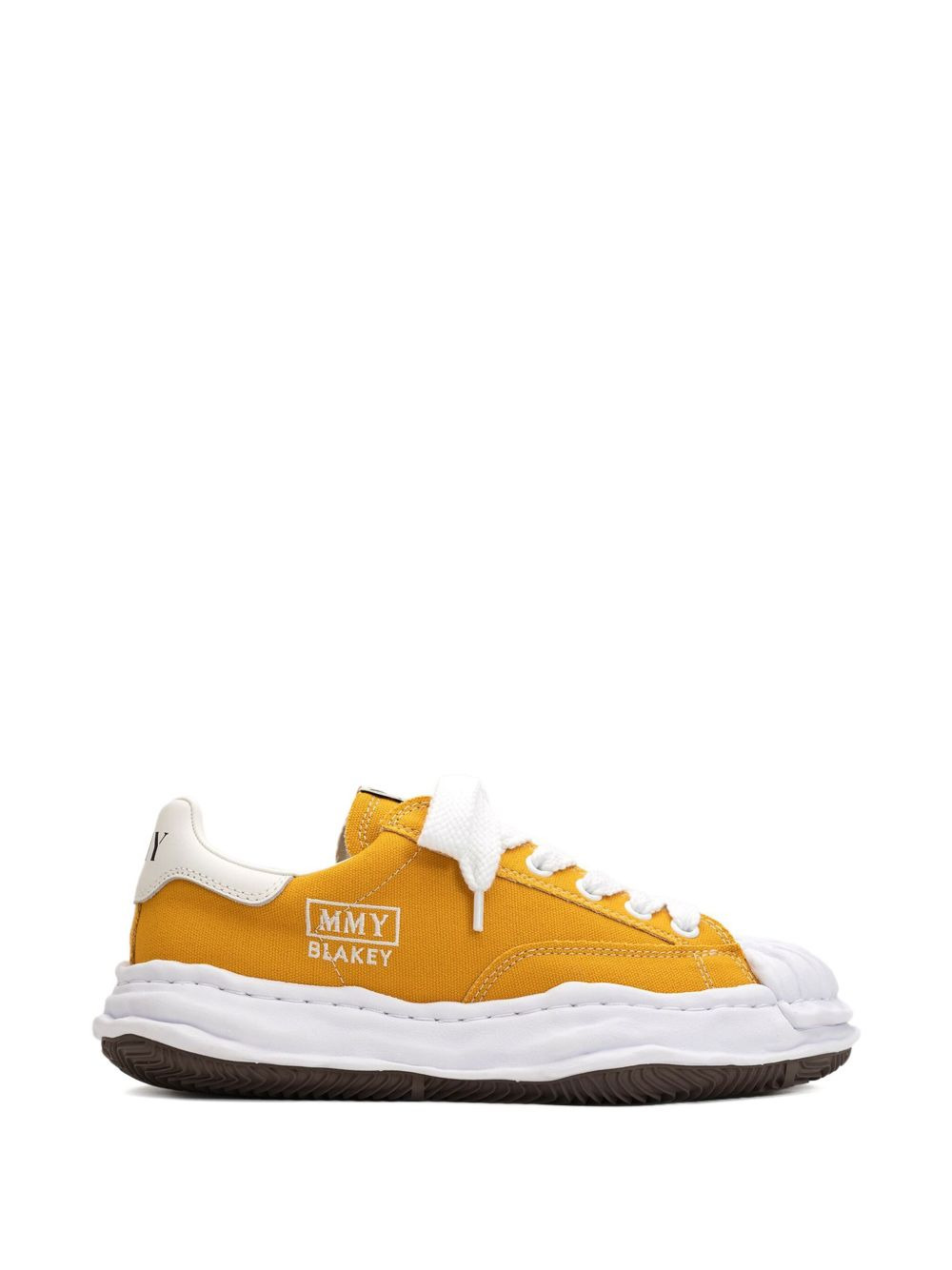 Blakey pleated-toe low-top sneakers - 4