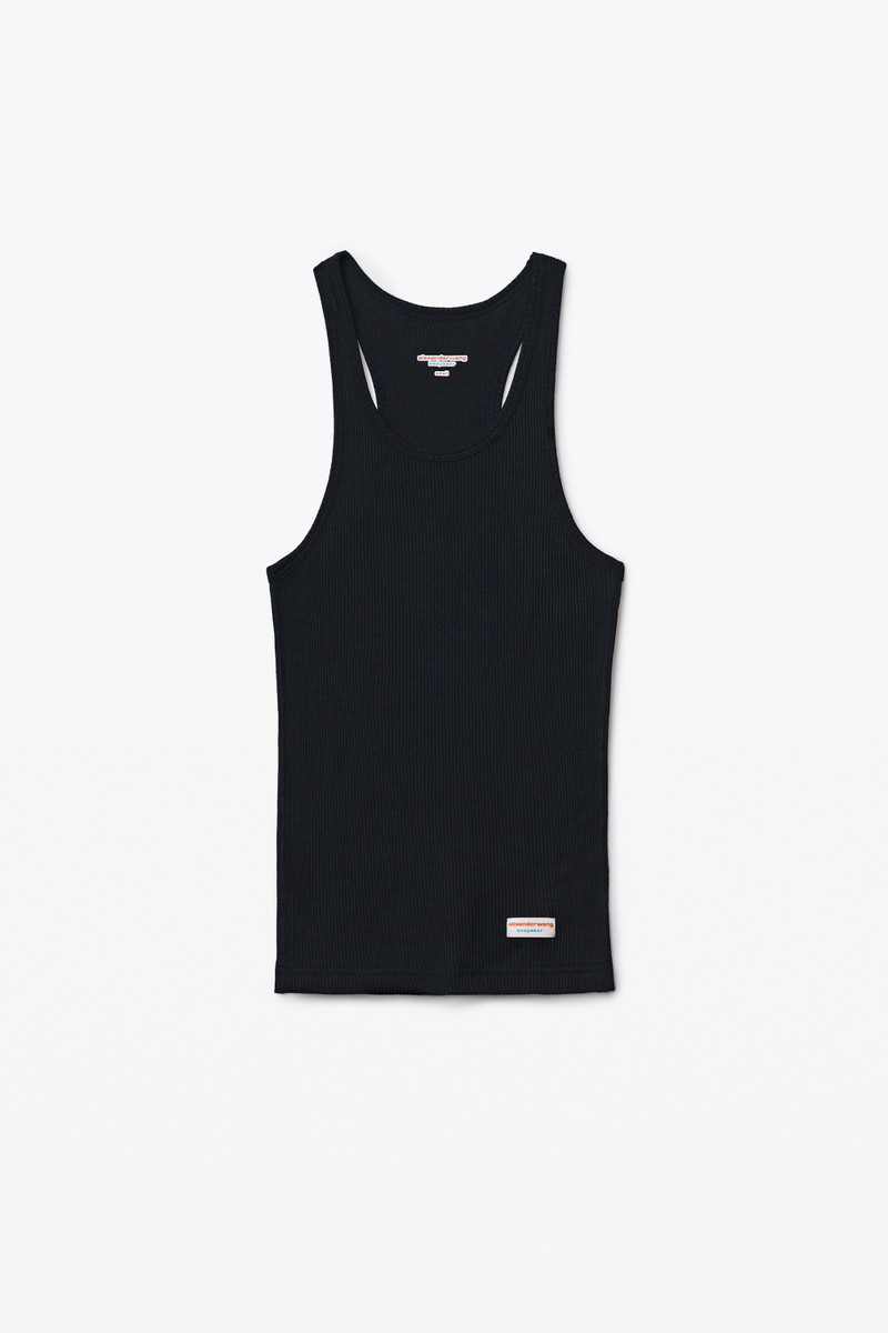Racerback Tank in Ribbed Cotton Jersey 1