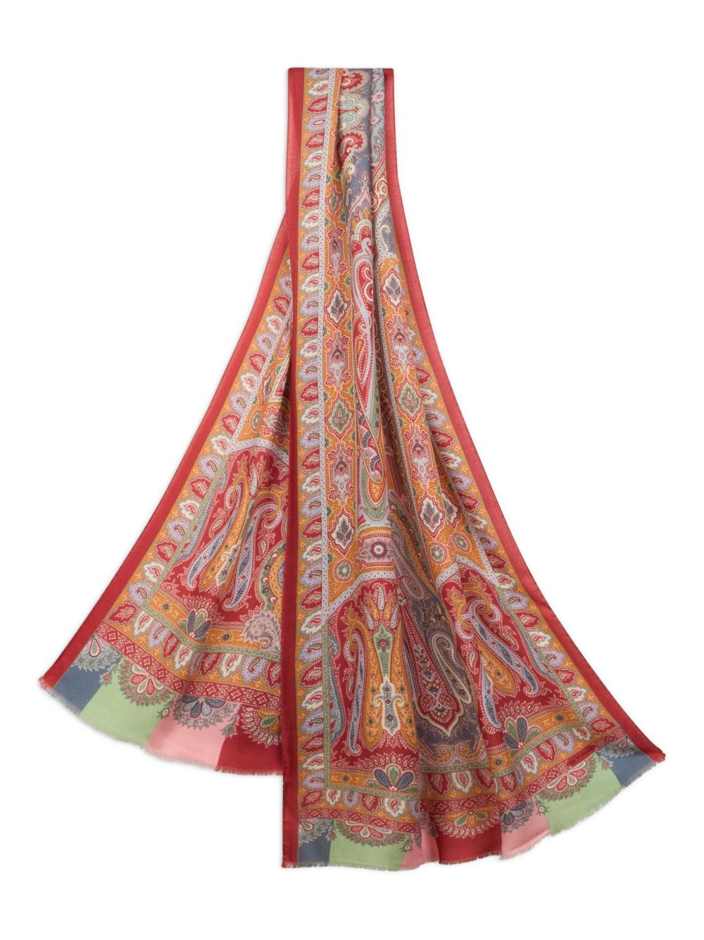 paisley-pattern scarf - 3