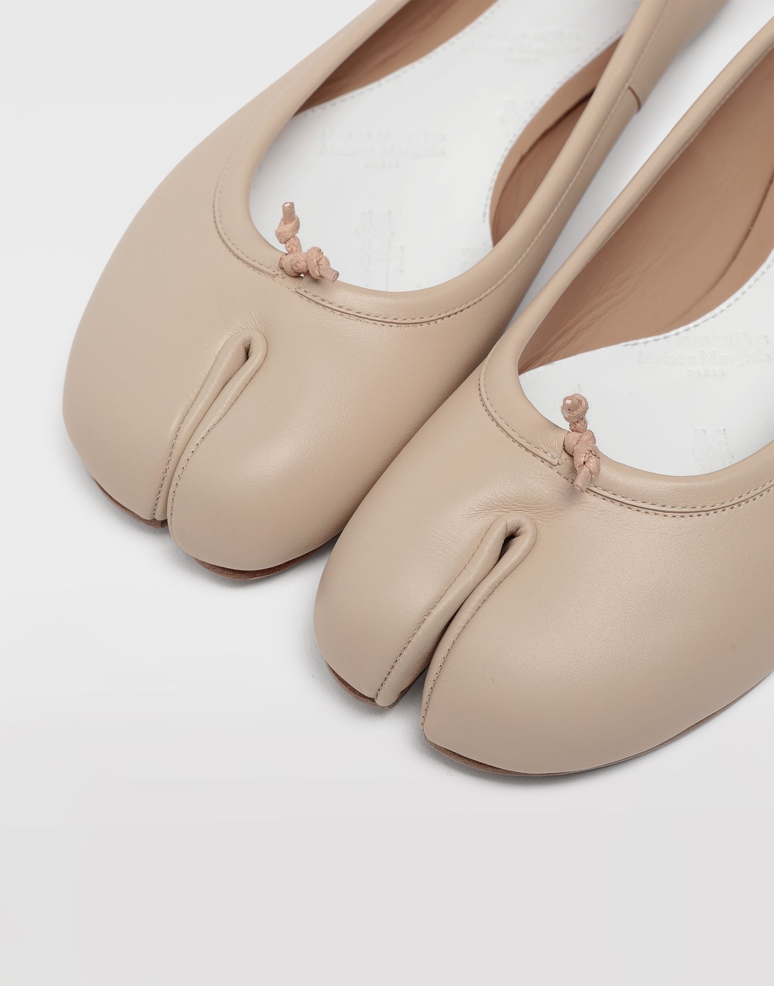 Tabi calfskin ballerinas - 5