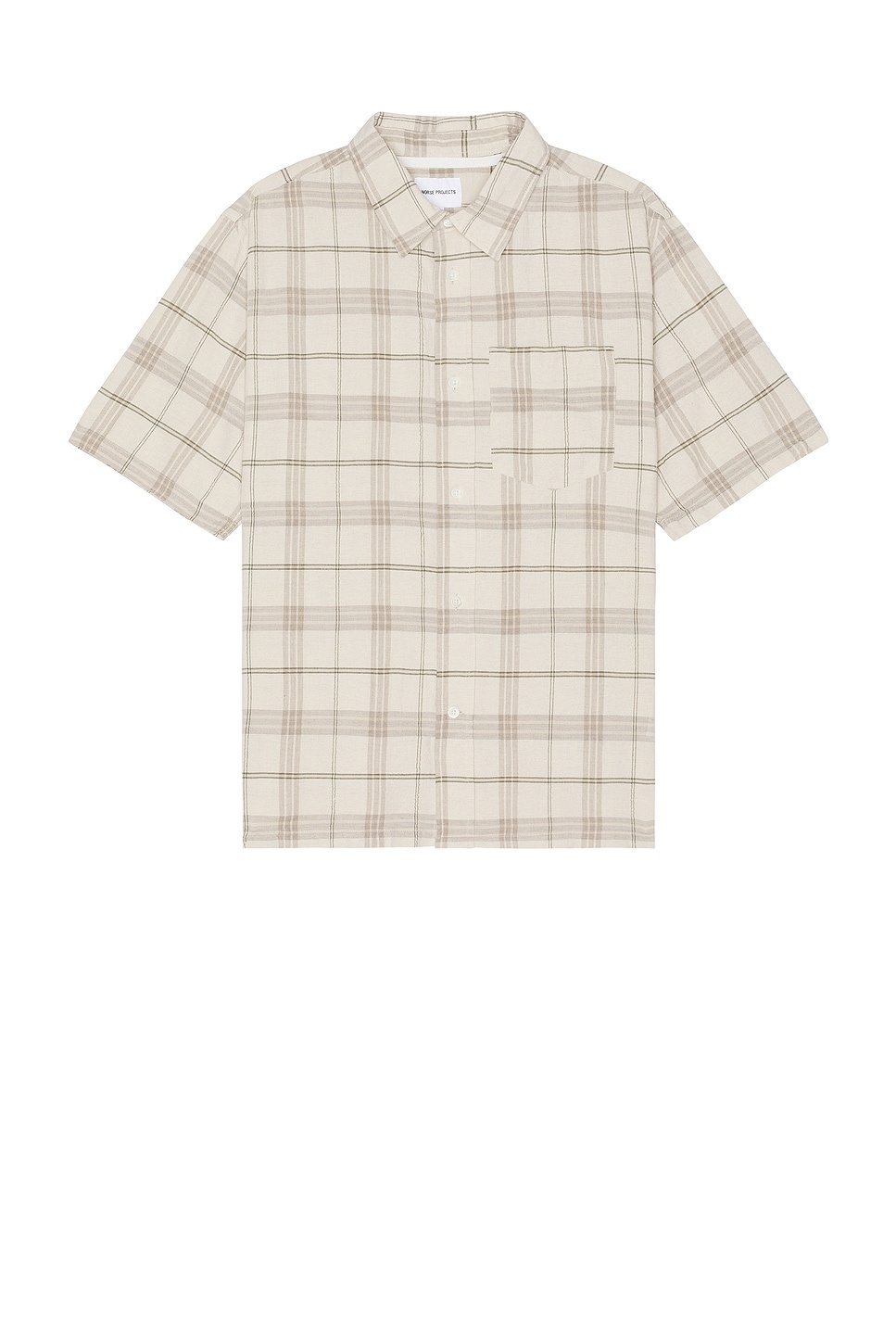 Ivan Relaxed Textured Check Short Sleeve Shirt - 1