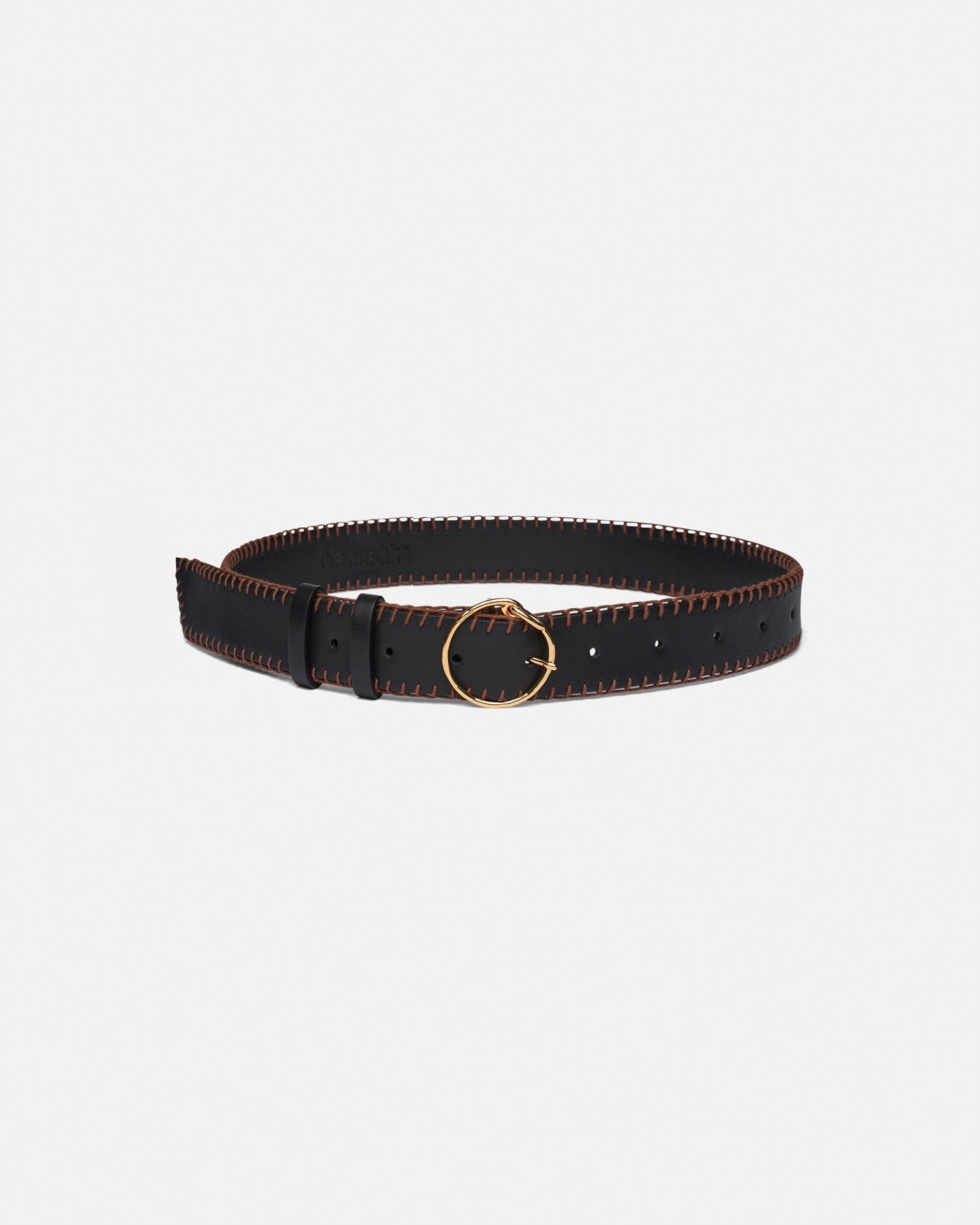 MAIRA - Vegan leather belt - Black - 1