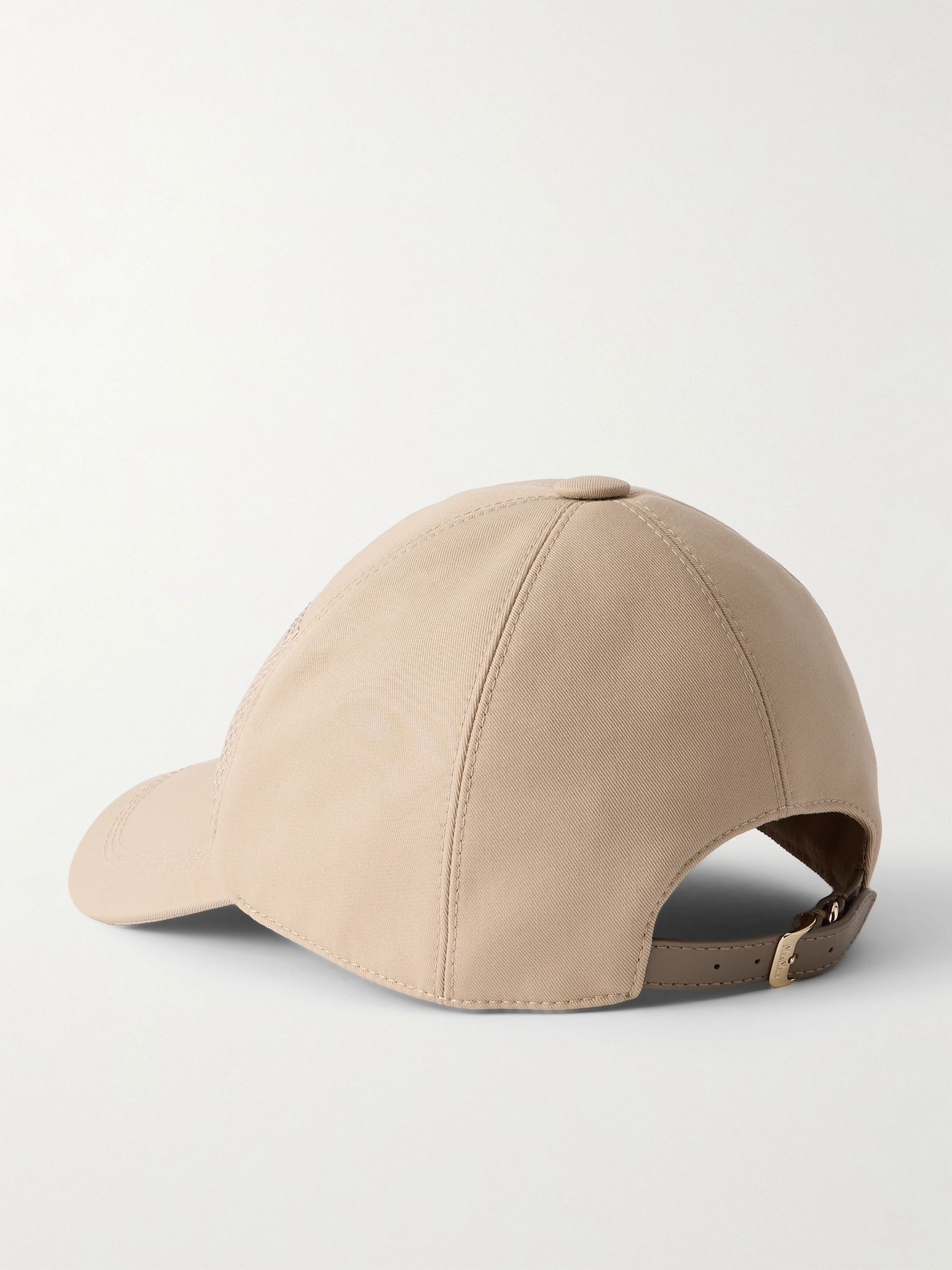 Embroidered cotton-twill baseball cap Sand - 3