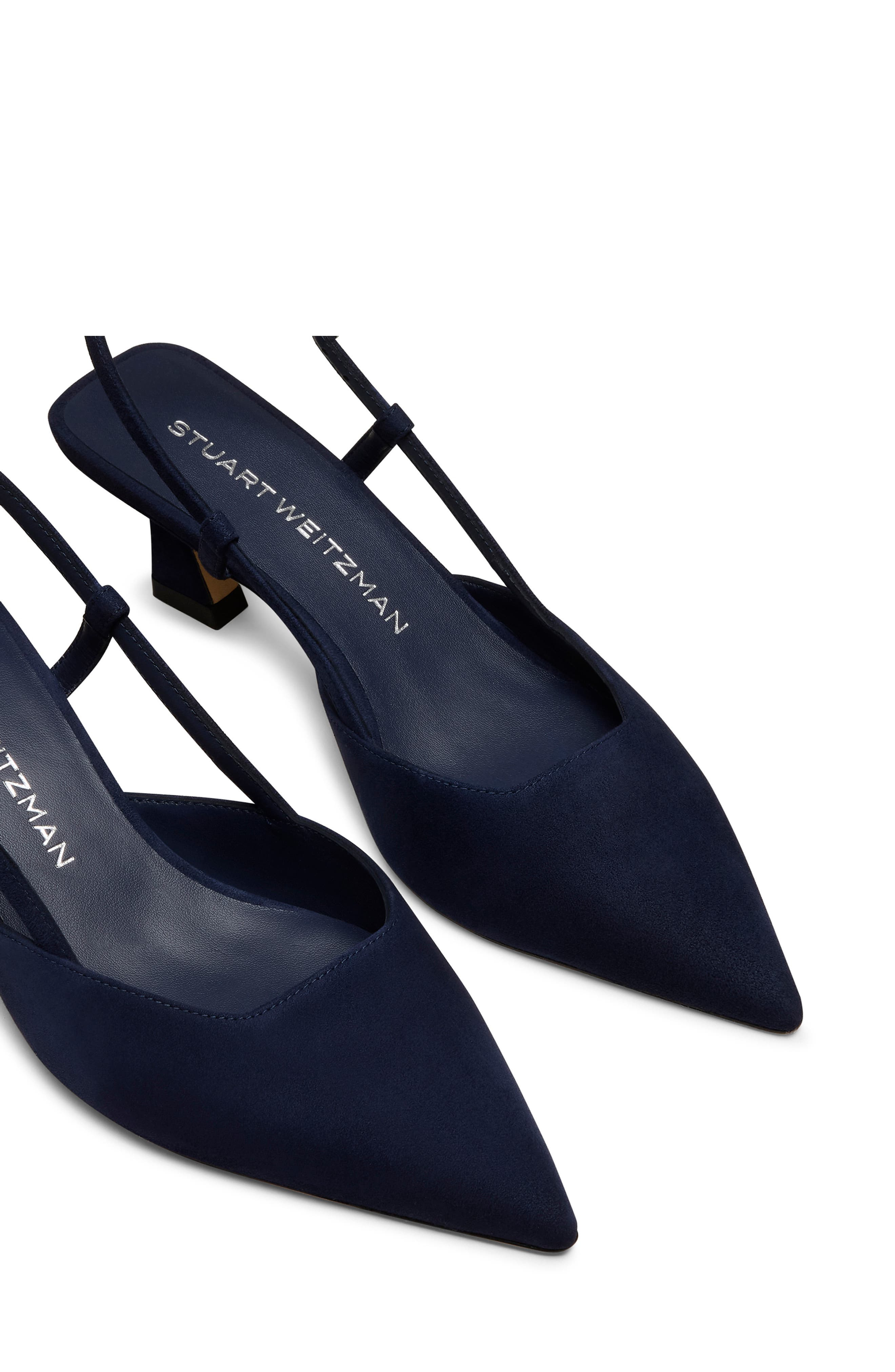 Stuart Weitzman Vinnie 50 Slingback Pump in Nice Blue at Nordstrom - 4