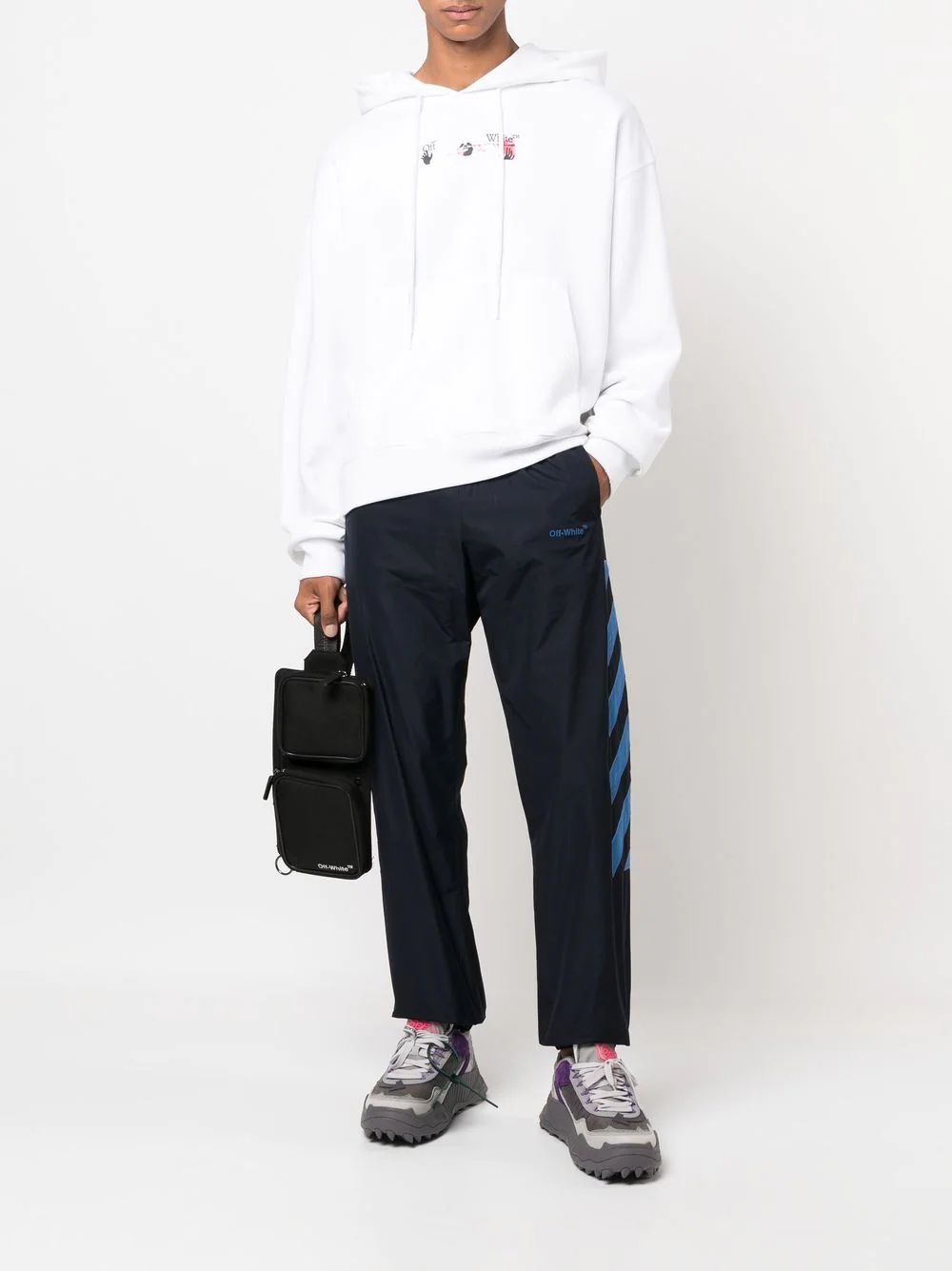 logo print track pants - 2