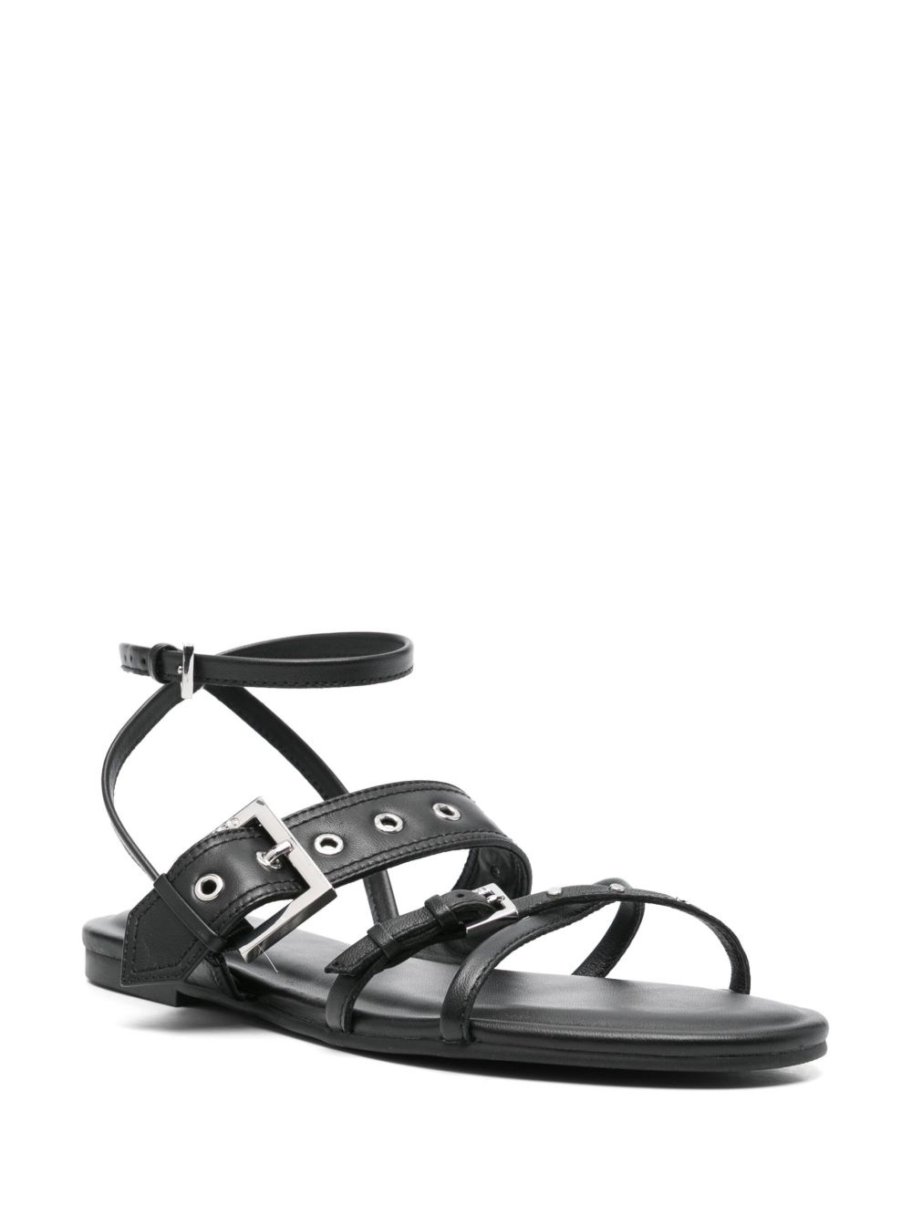 eyelet-detail sandals - 2