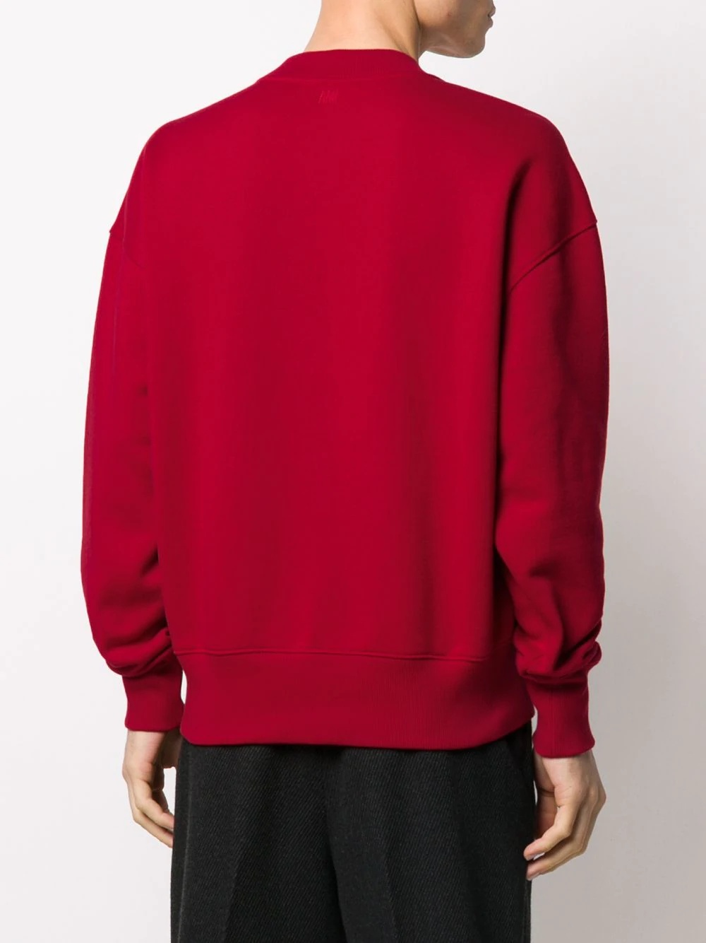 Boxy fit sweatshirt with Ami de Coeur chain stitch embroidery - 4