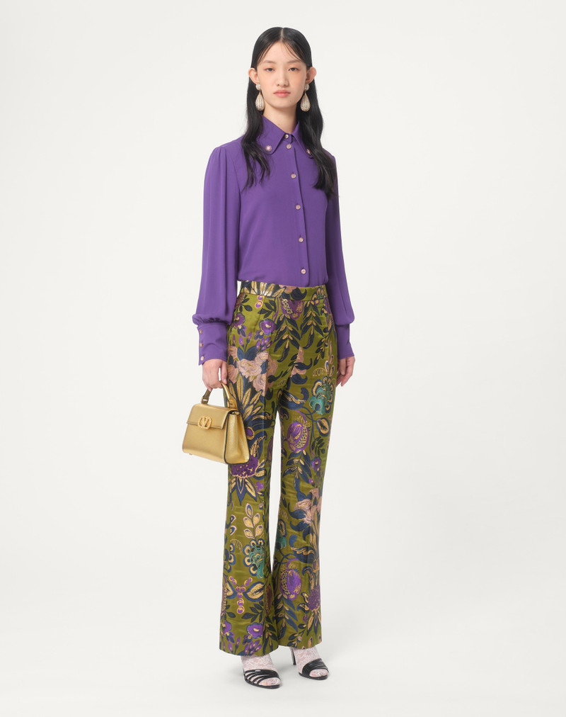 Valentino PANTS IN APRES L'HIVER JACQUARD FLOREALE LUREX outlook