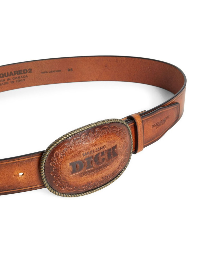 DSQUARED2 x Magliano embossed buckle belt outlook