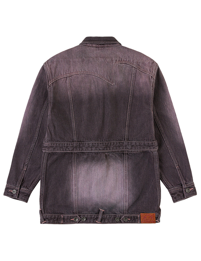 EVISU Embroidery Two Way Denim Jacket outlook