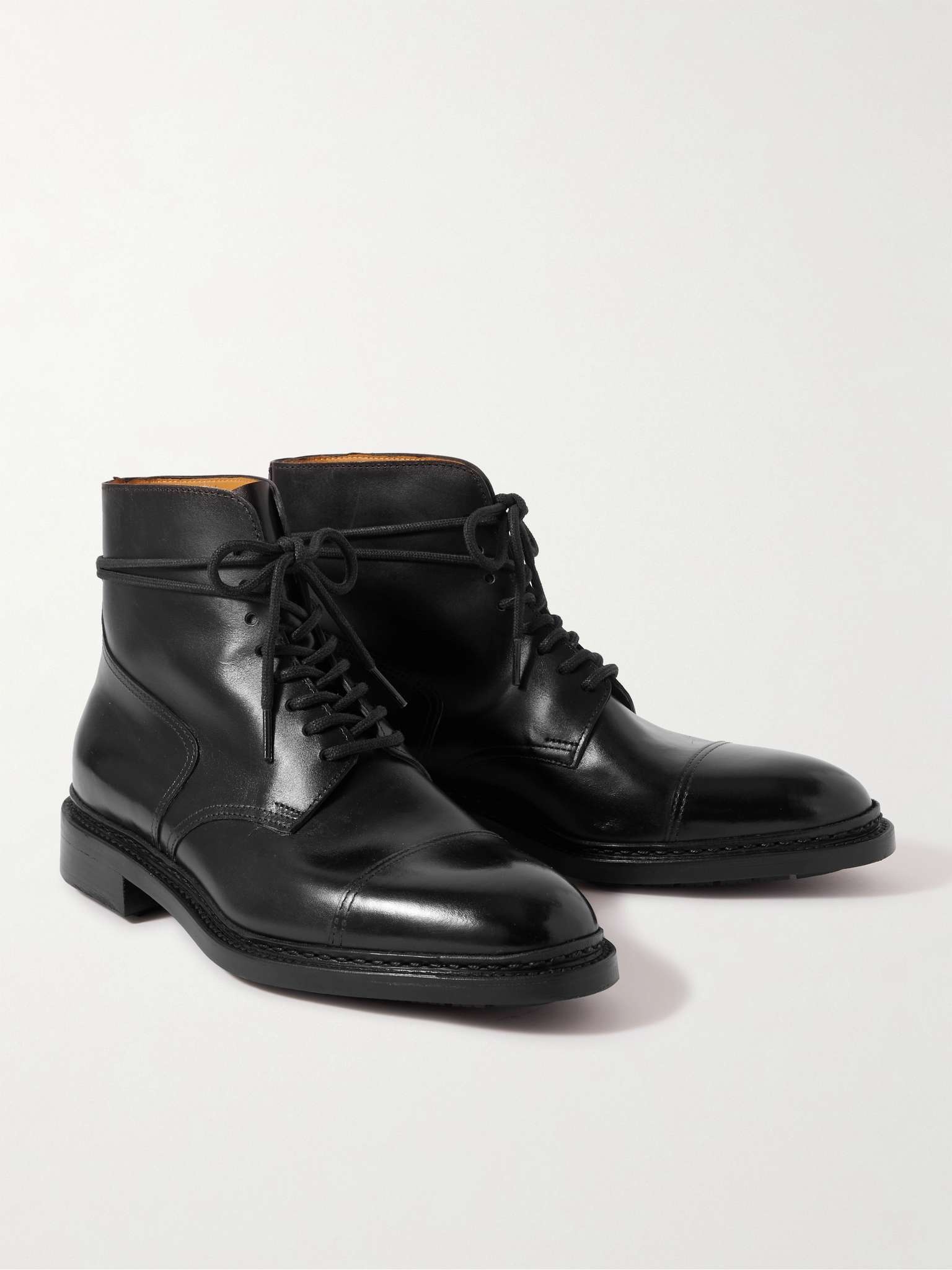 Skye Full-Grain Leather Boots - 4