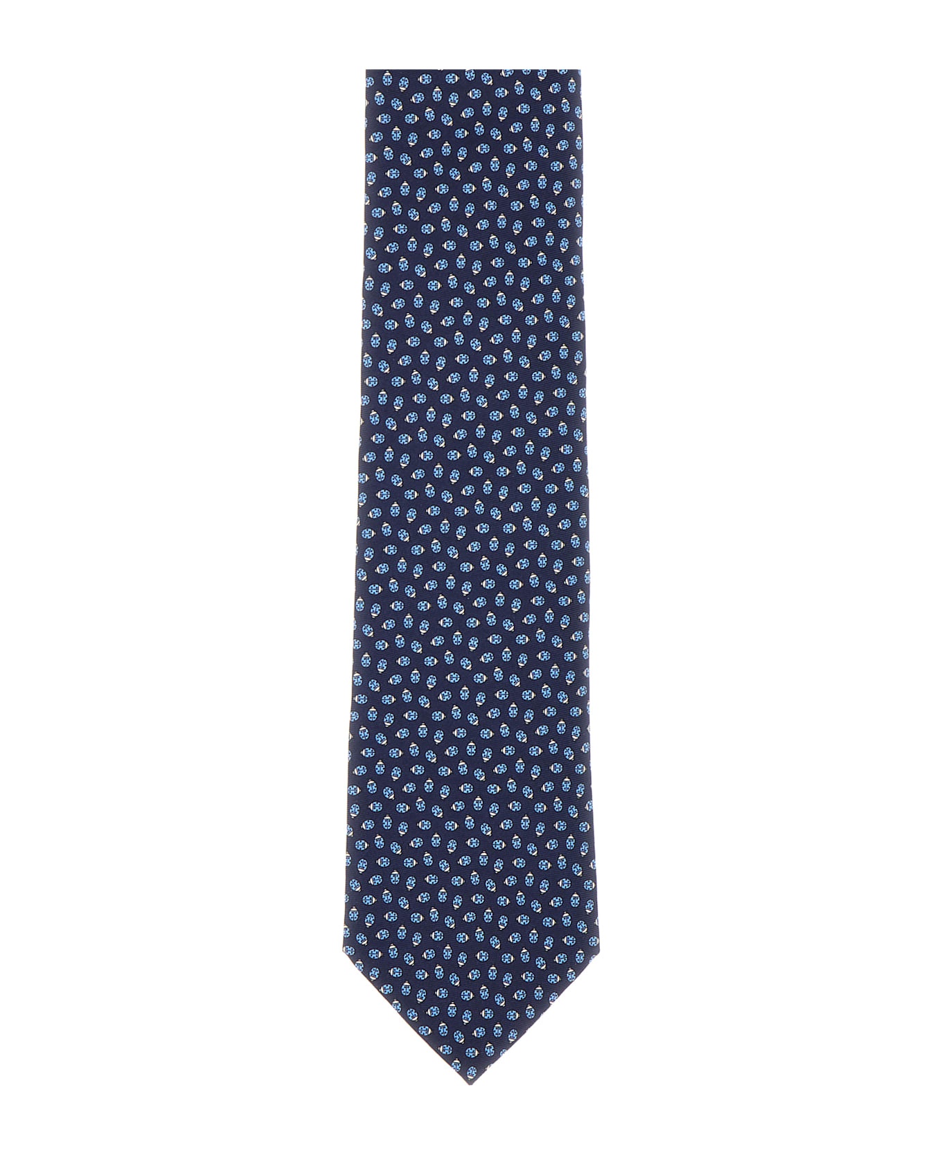 Embroidered Silk Tie - 3