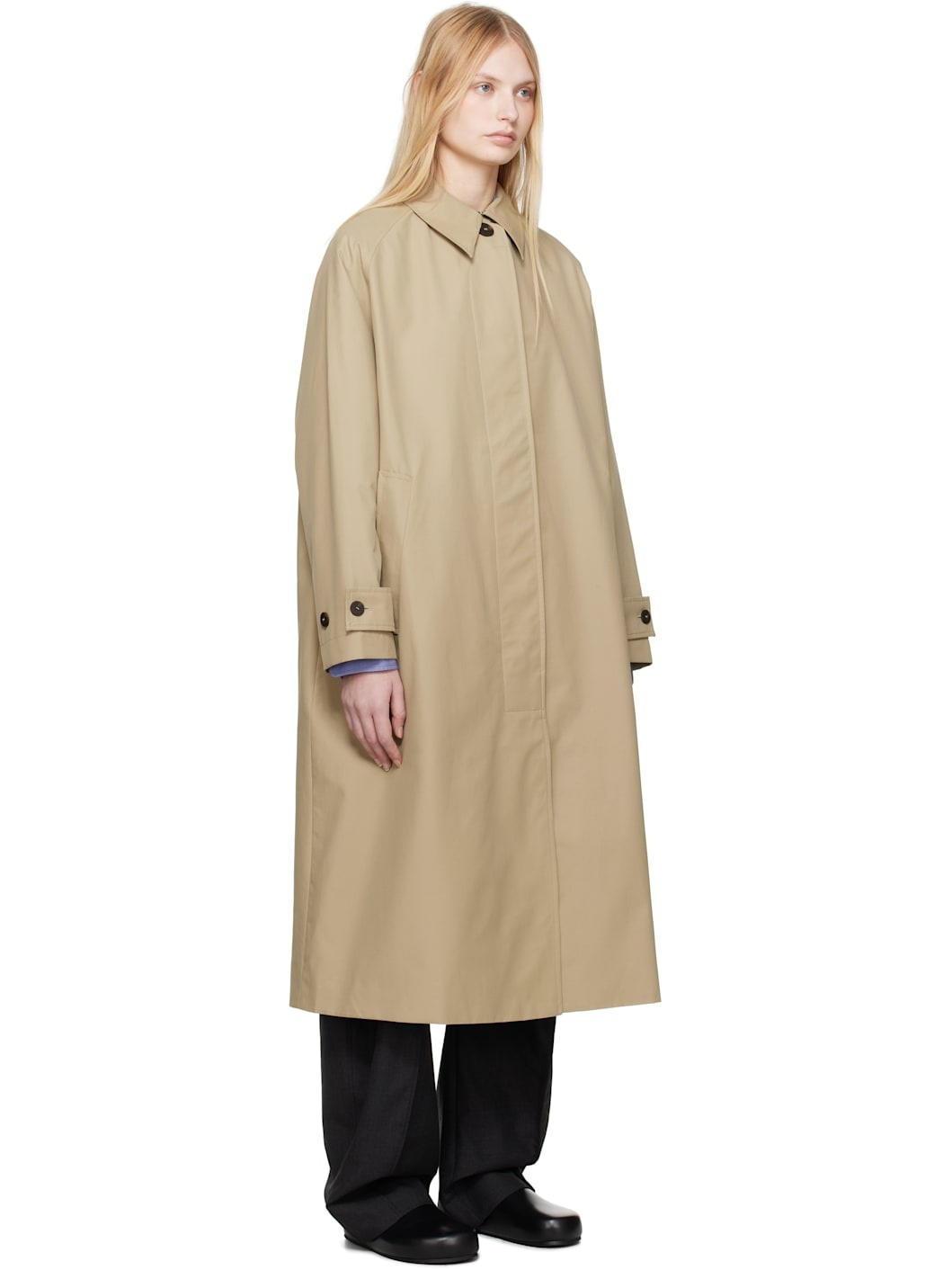 Beige Holin Trench Coat - 2