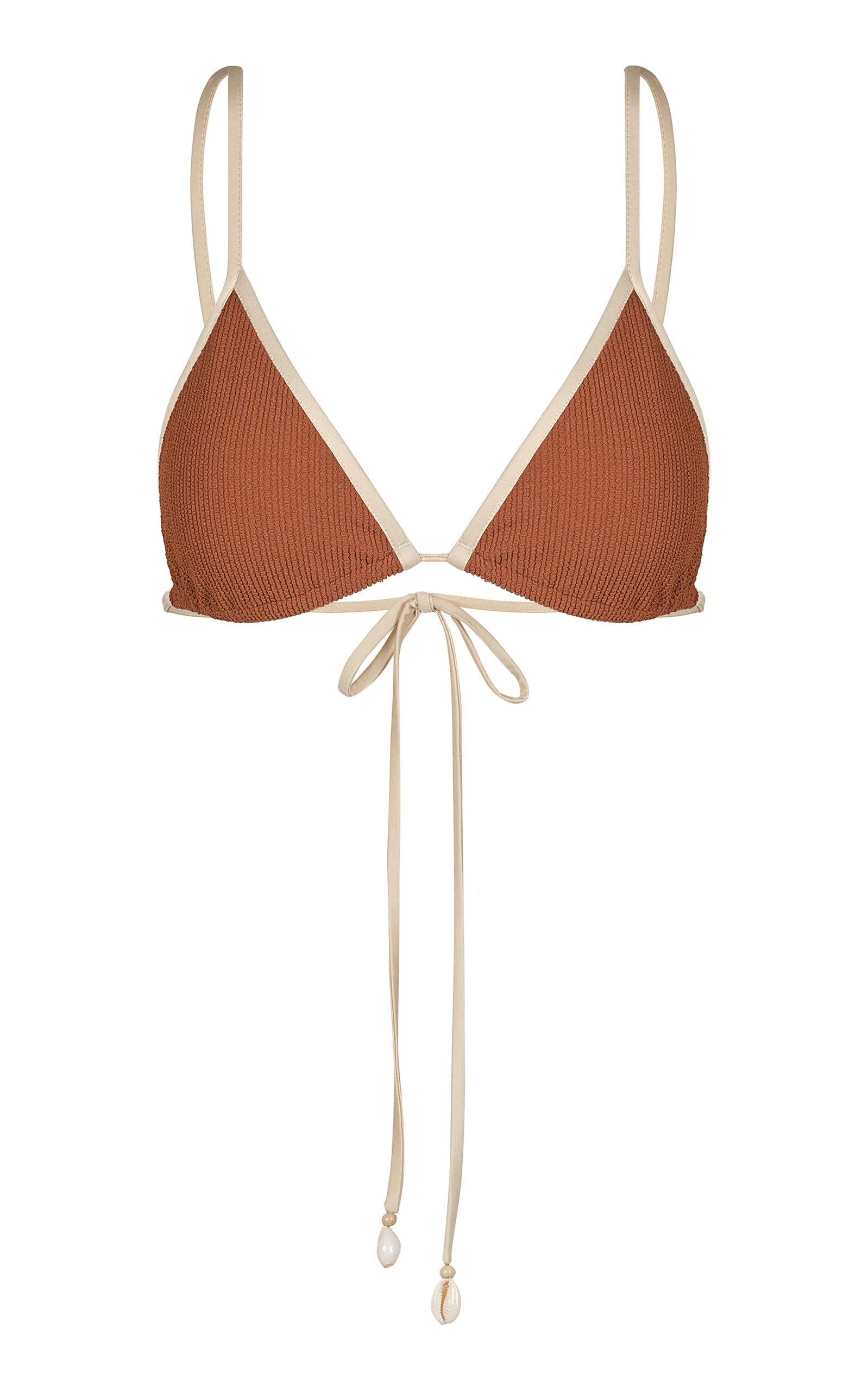 Playa Del Río String Bikini Top brown - 1