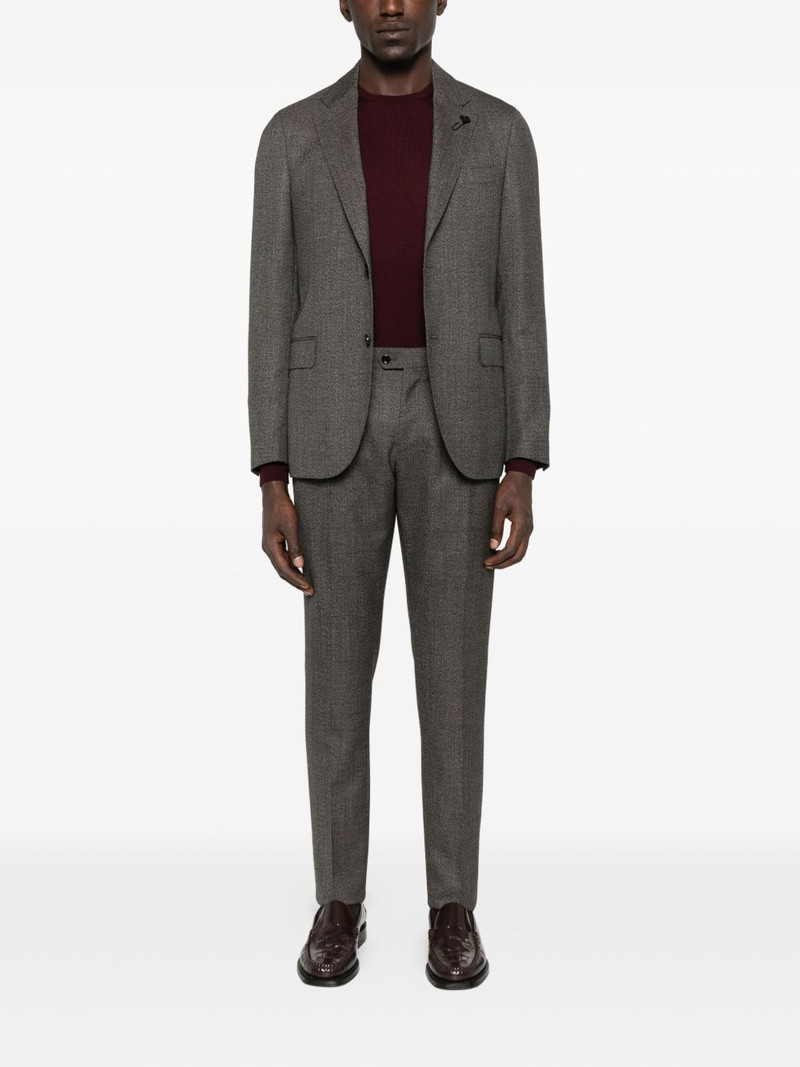 LARDINI herringbone wool suit outlook