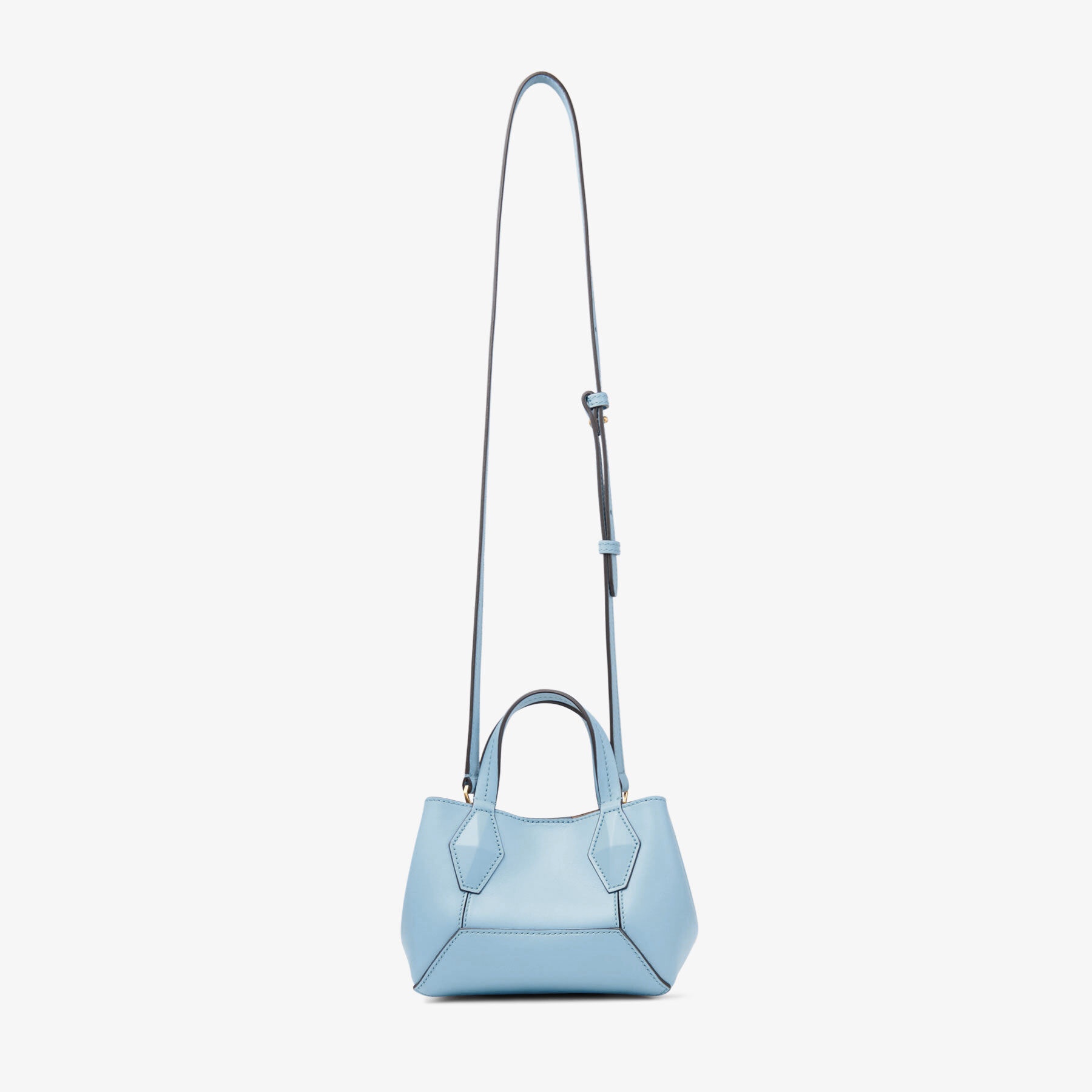 Diamond Tote XS
Dusty Blue Leather Mini Tote Bag - 6