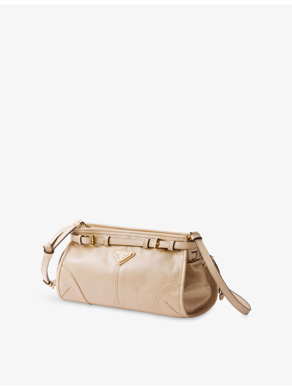 Brand-plaque small leather shoulder bag - 4