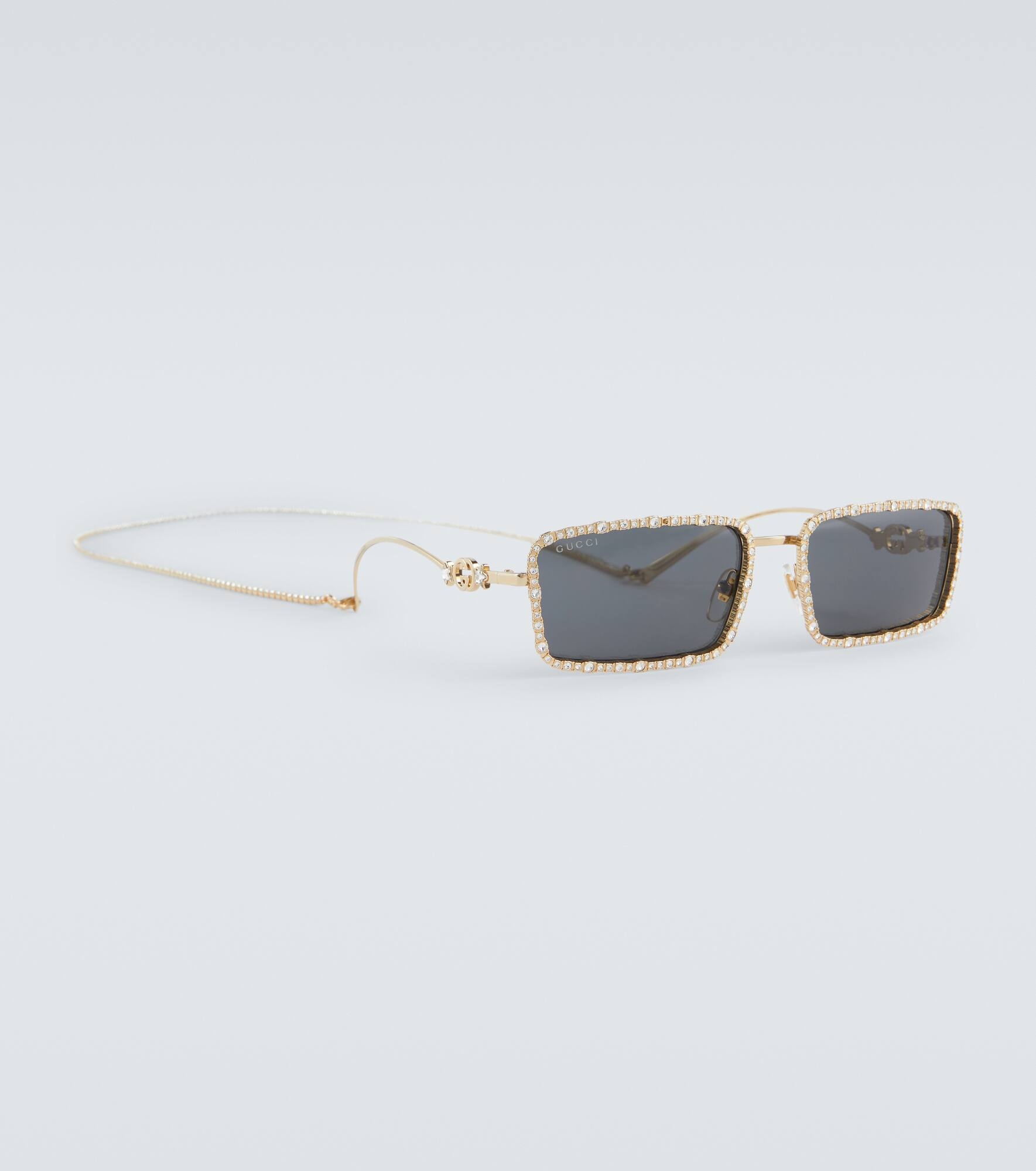 Embellished rectangular sunglasses - 4