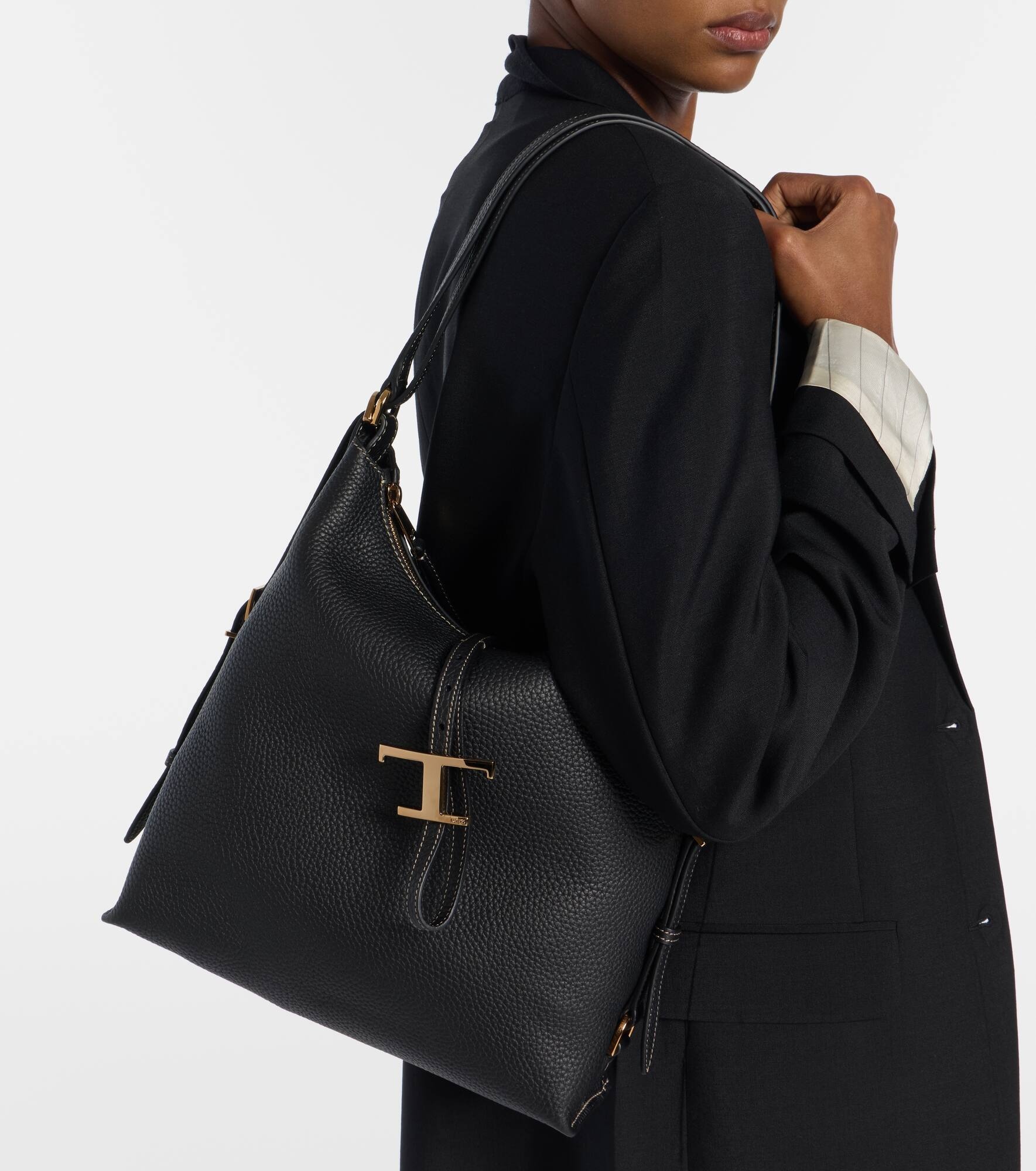 T Timeless leather shoulder bag - 6