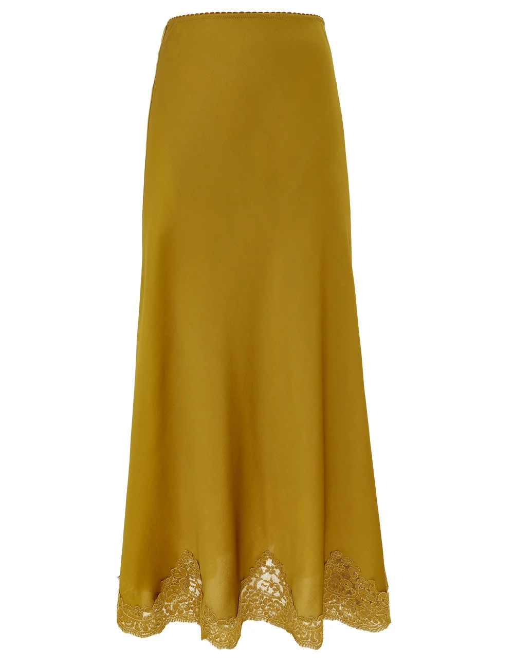 CLASH SATIN LACE SKIRT - 1