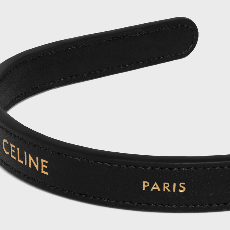 CELINE Celine Paris Thin Headband in Calfskin outlook