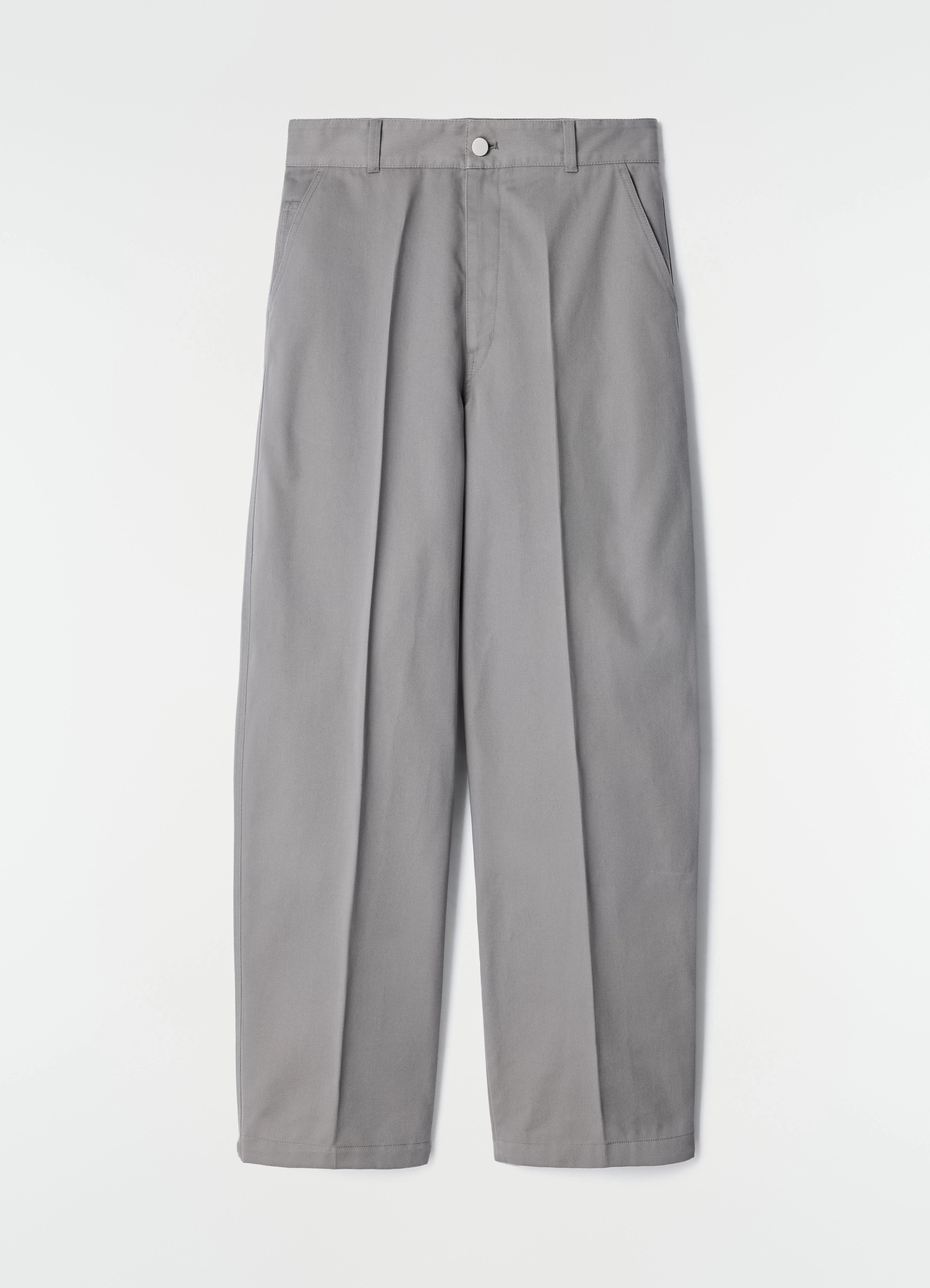 BARREL PANTS IN POLYCOTTON TWILL - 1