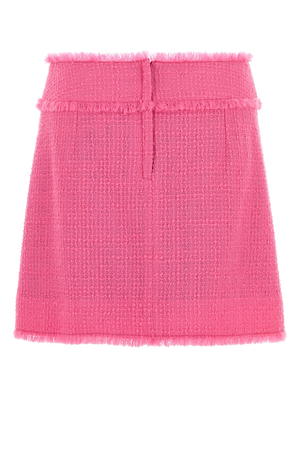 Fuchsia tweed mini skirt - 2