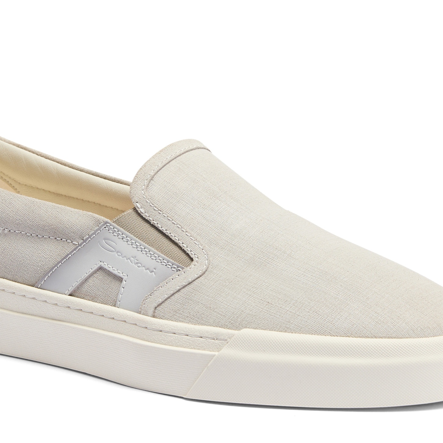 Men's grey suede slip-on sneaker - 6