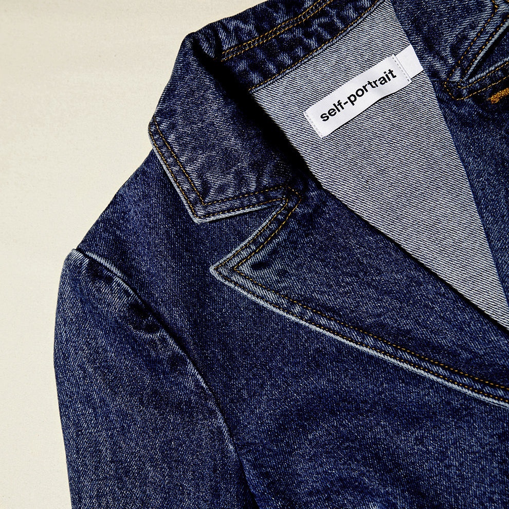 Cropped Denim Jacket - 4