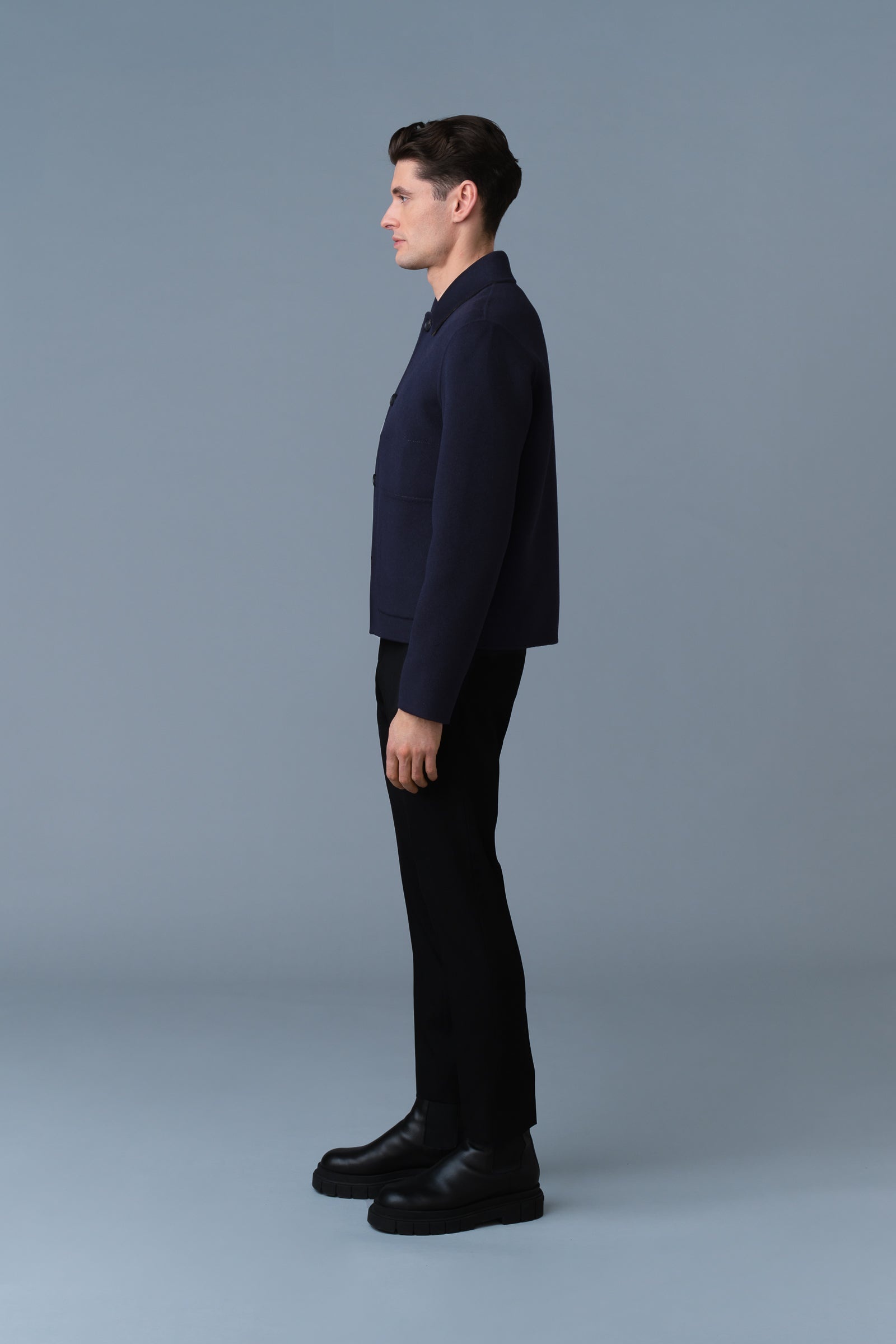 ANDERS 2-in-1 Reversible Double-Face Wool Jacket - 4