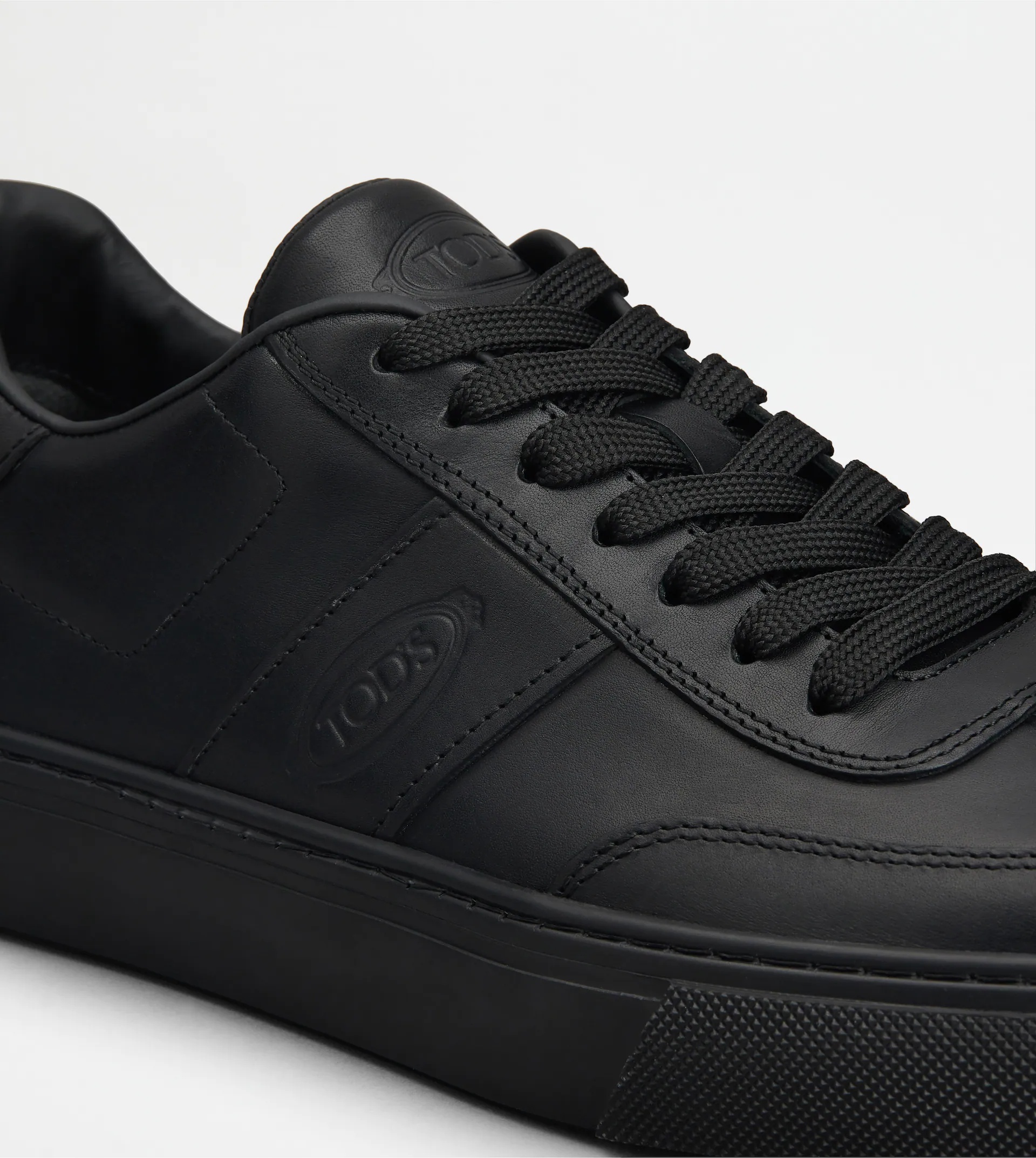 TOD'S SNEAKERS IN LEATHER - BLACK - 5