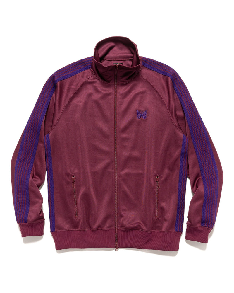 Track Jacket - Poly Smooth Wine 1