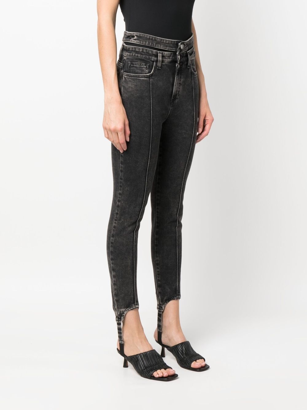 cut-out skinny jeans - 3